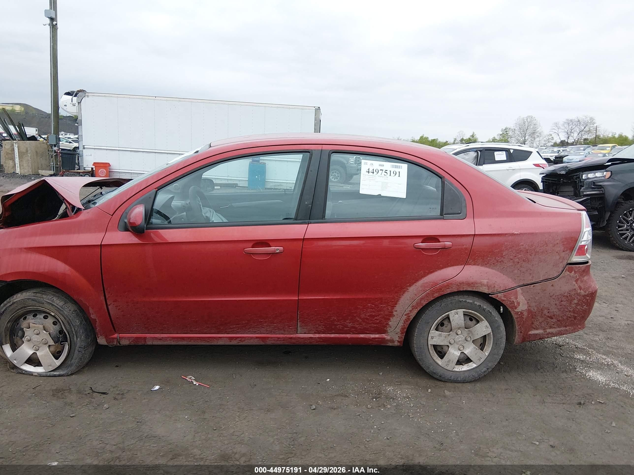 2010 Chevrolet Aveo Lt Red vin: KL1TD5DE8AB044474