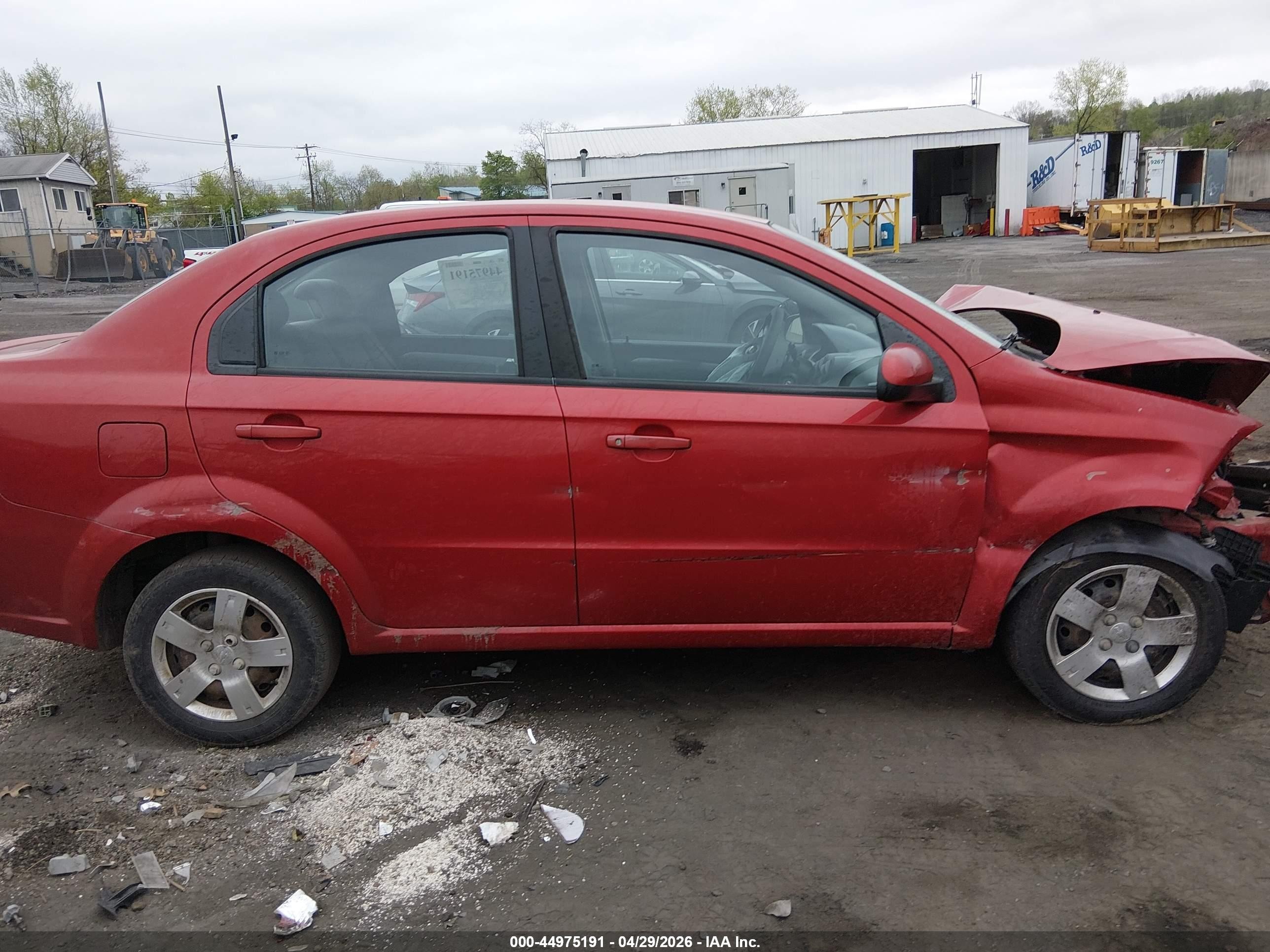 2010 Chevrolet Aveo Lt Red vin: KL1TD5DE8AB044474