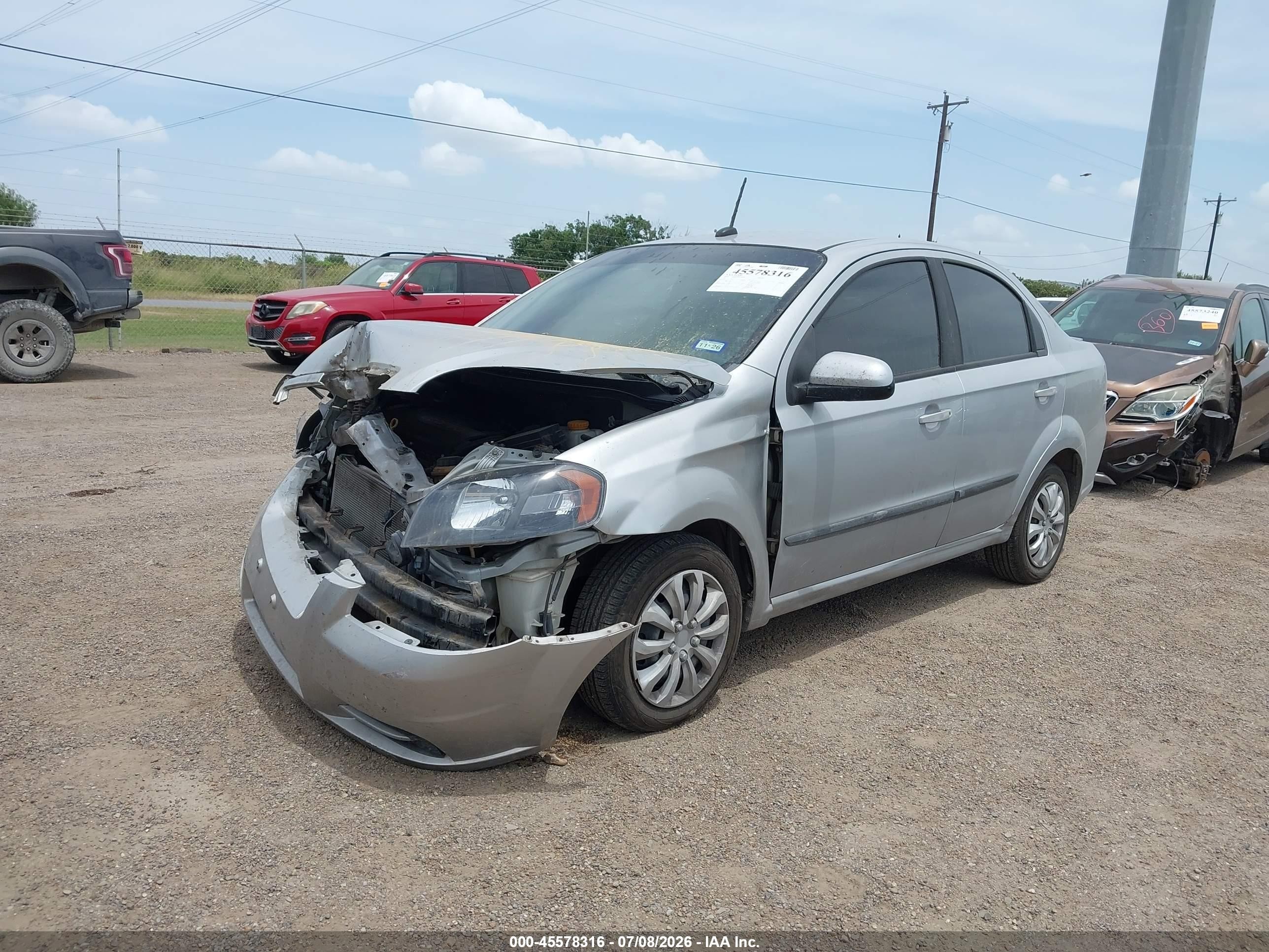 2010 Chevrolet Aveo Lt Gray vin: KL1TD5DE8AB098275