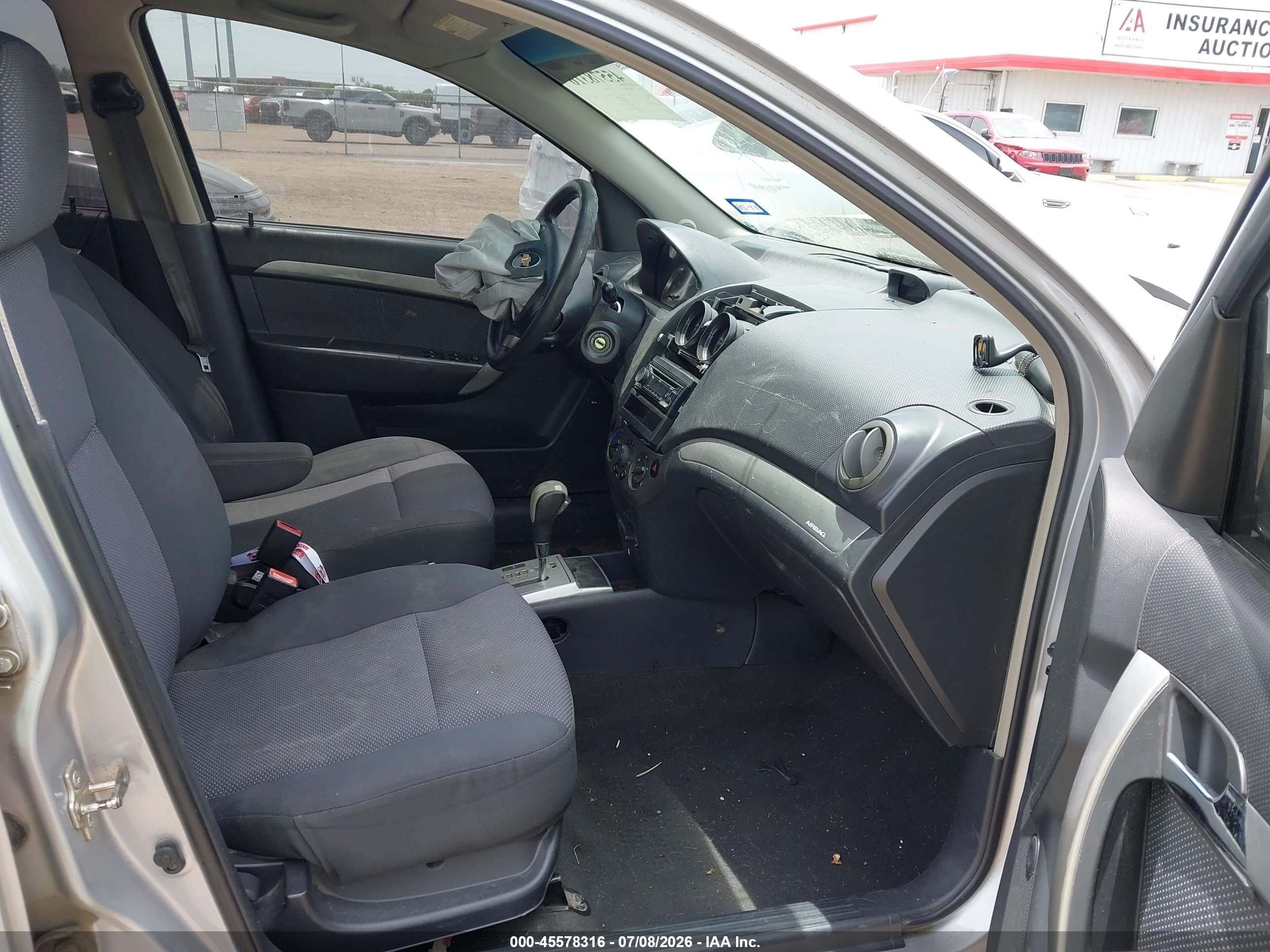 2010 Chevrolet Aveo Lt Gray vin: KL1TD5DE8AB098275