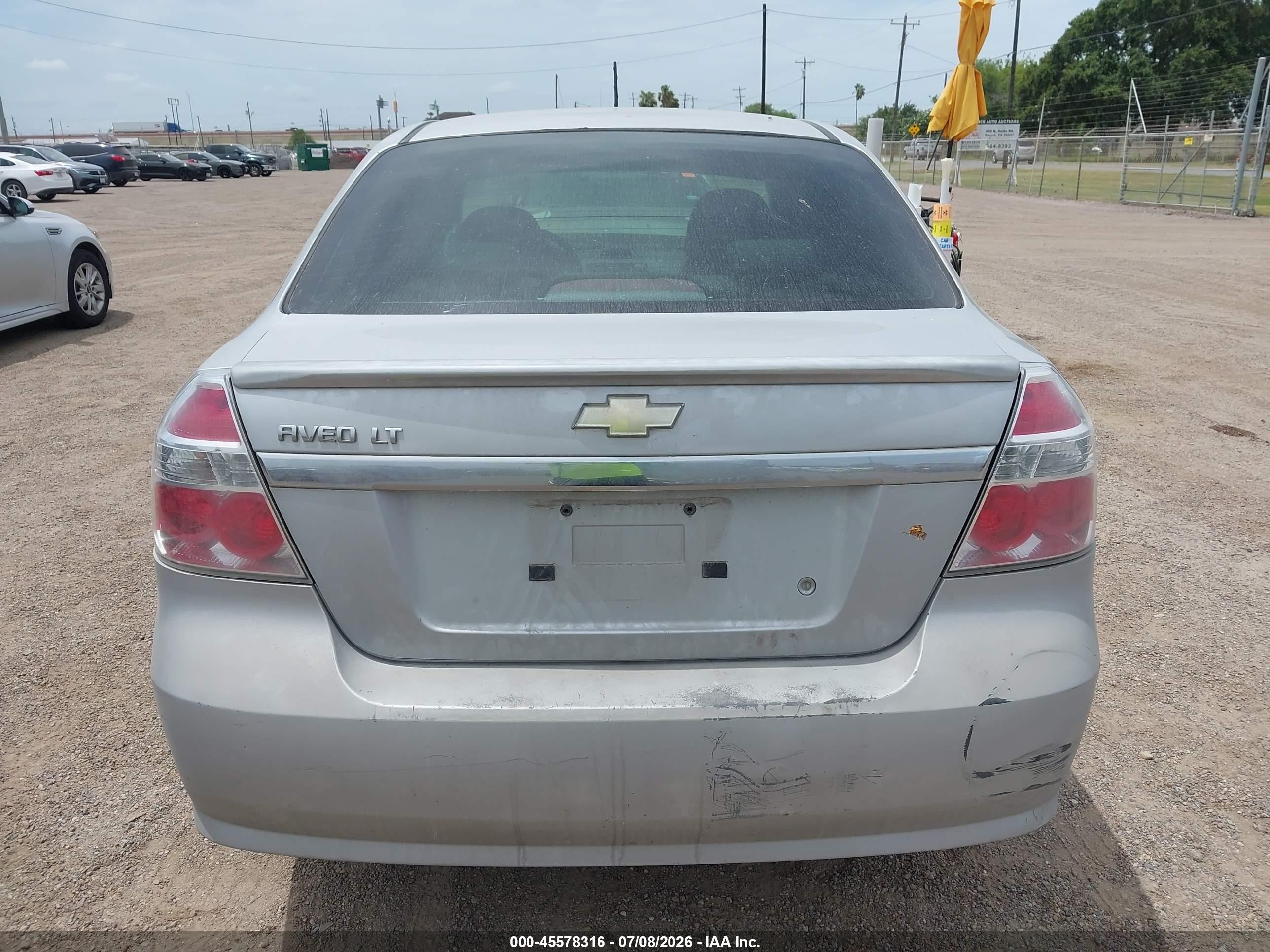 2010 Chevrolet Aveo Lt Gray vin: KL1TD5DE8AB098275