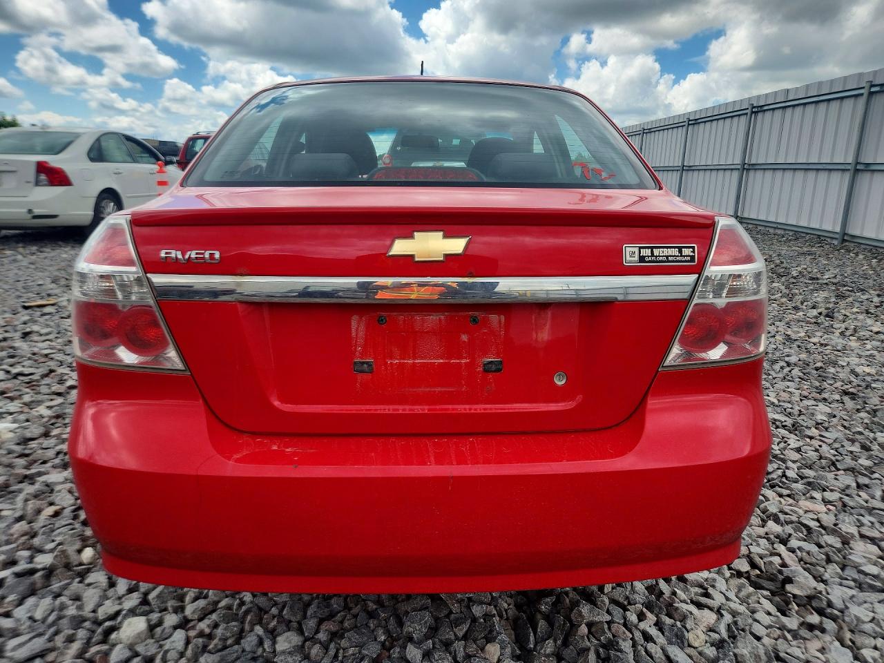 2010 Chevrolet Aveo Ls Red vin: KL1TD5DE9AB104908
