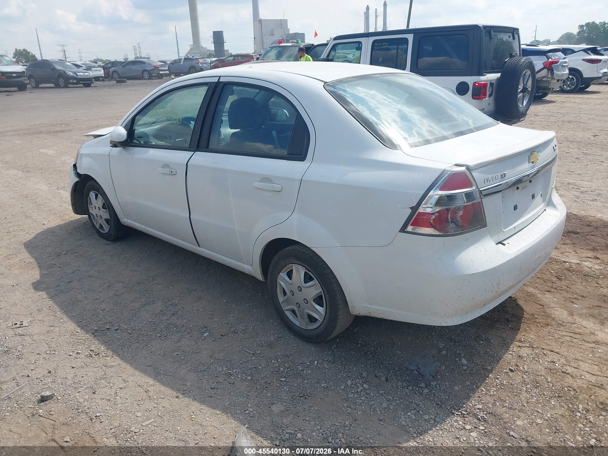 2011 Chevrolet Aveo 1lt White vin: KL1TD5DEXBB127258