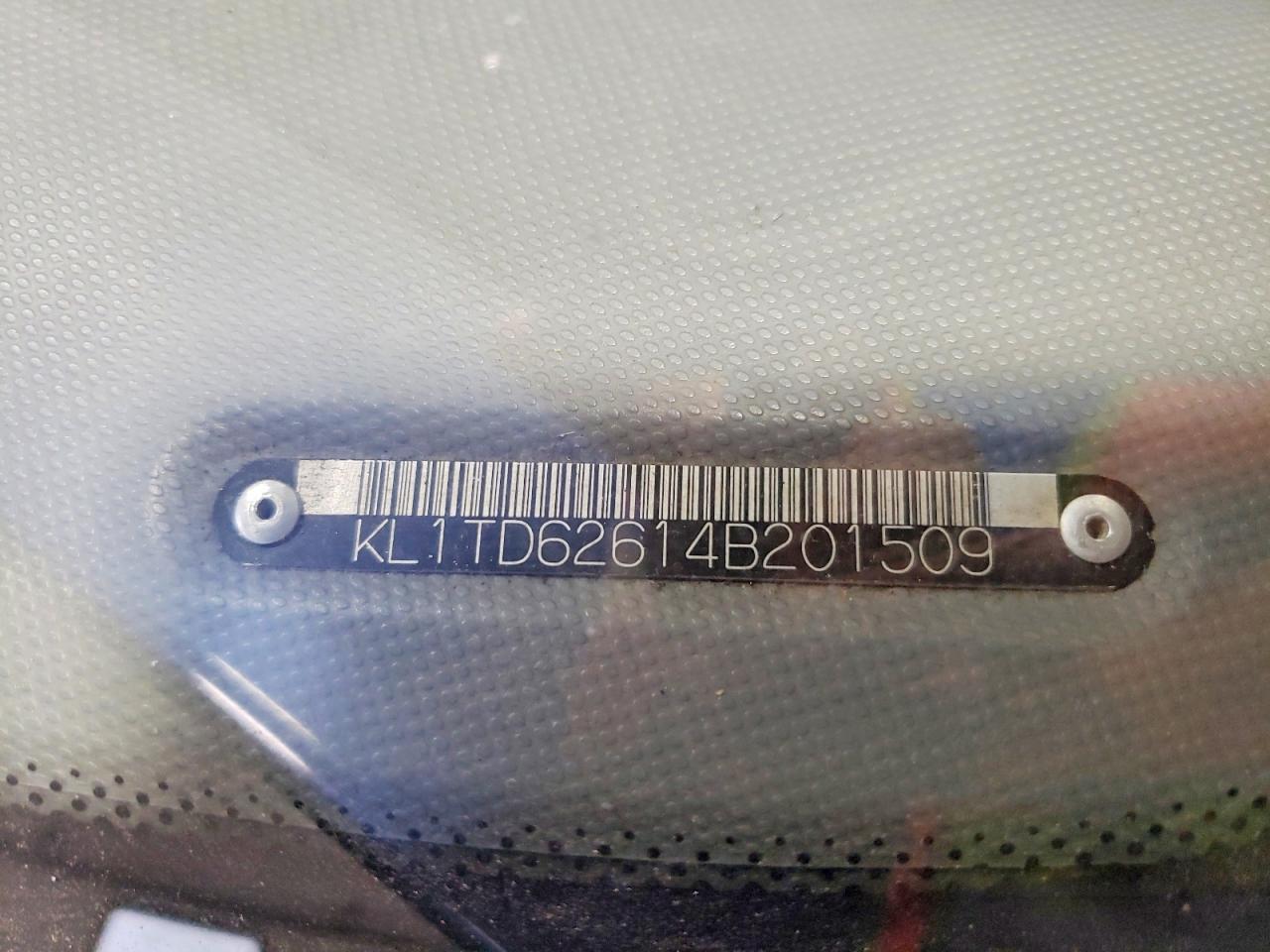 2004 Chevrolet Aveo Blue vin: KL1TD62614B201509