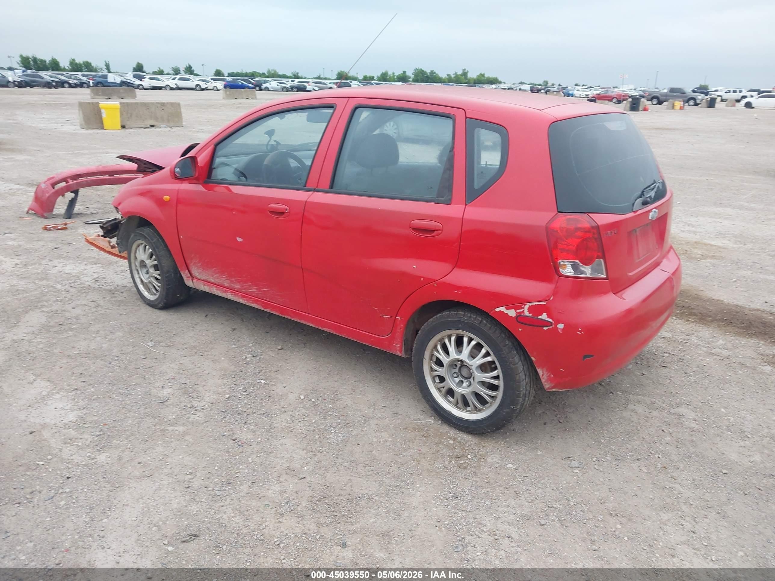 2004 Chevrolet Aveo   Красный vin: KL1TD62614B274945