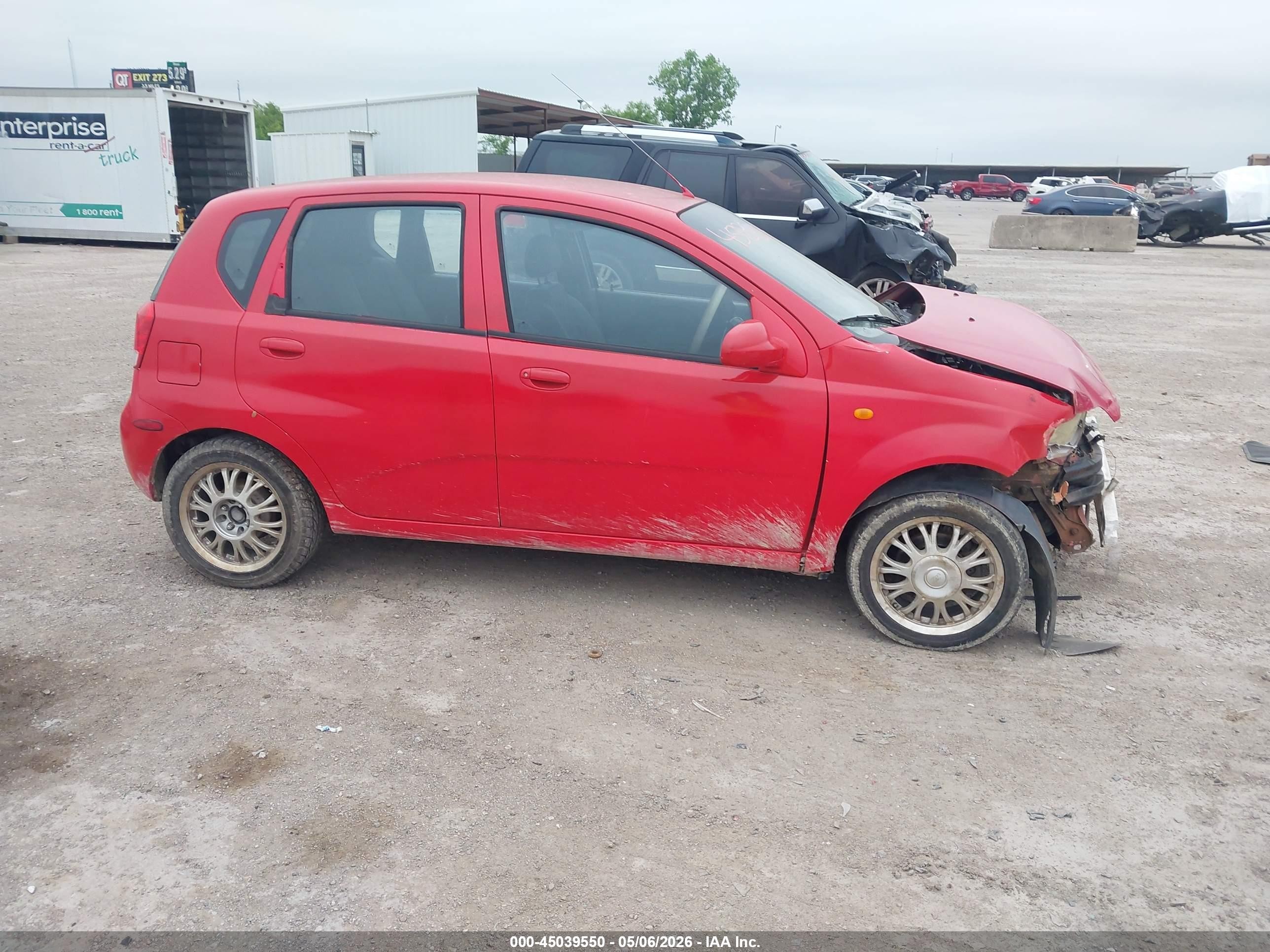 2004 Chevrolet Aveo   Красный vin: KL1TD62614B274945
