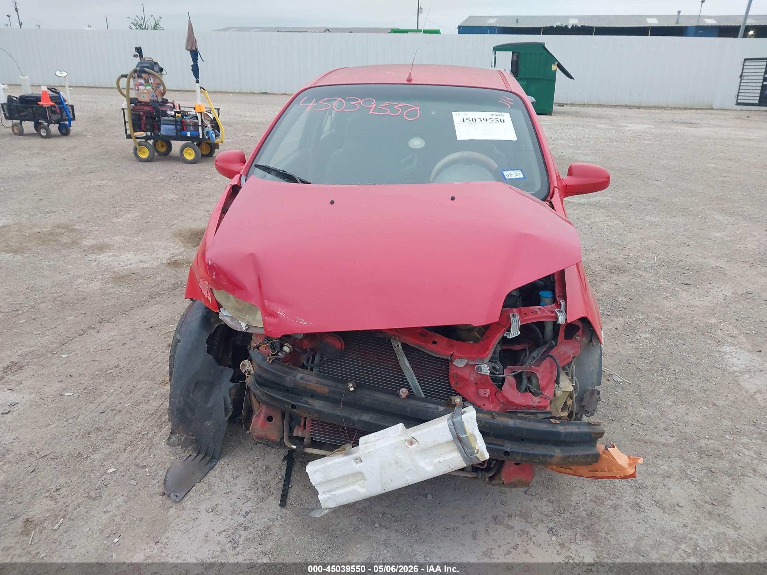 2004 Chevrolet Aveo   Красный vin: KL1TD62614B274945