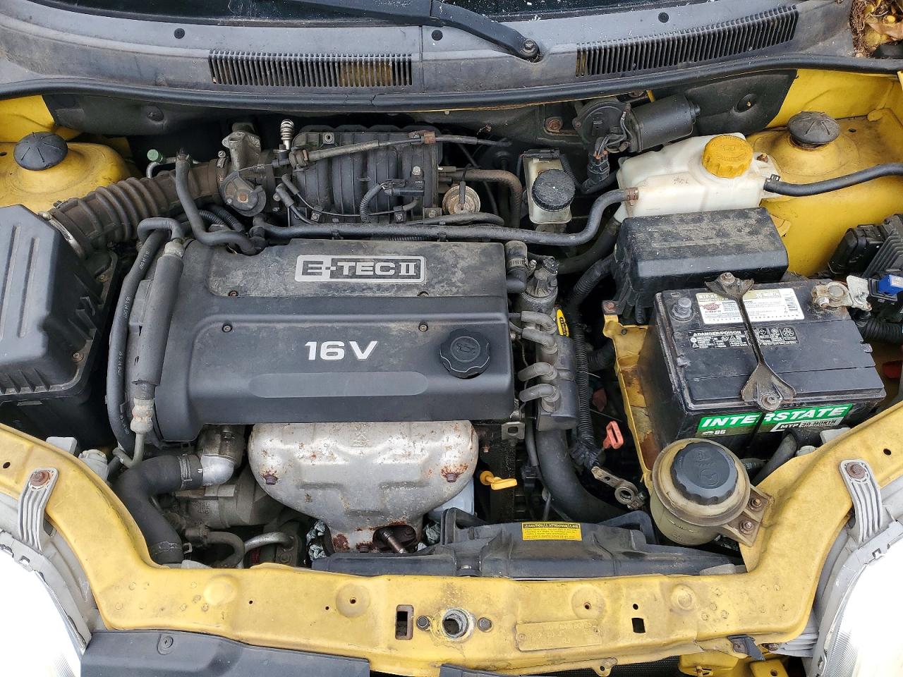 2005 Chevrolet Aveo Base Yellow vin: KL1TD62645B308524