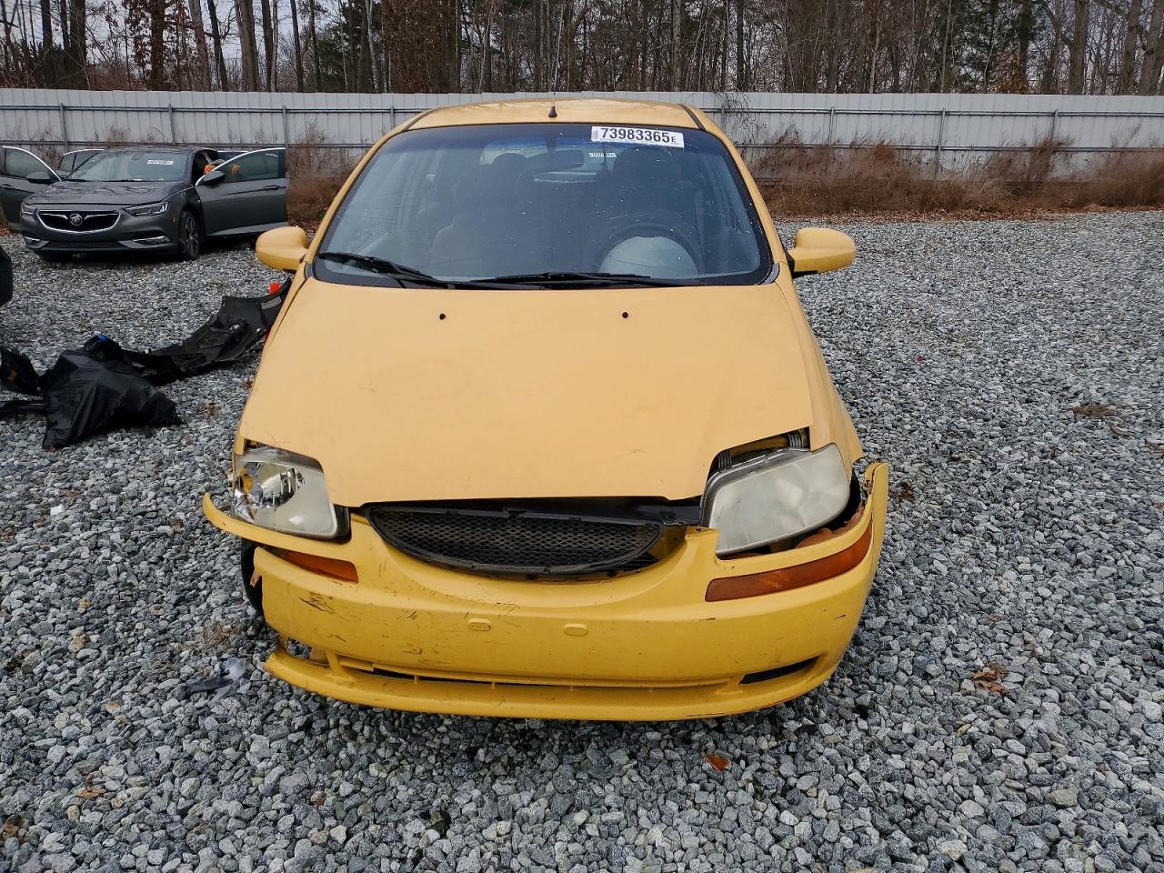 2005 Chevrolet Aveo Base Yellow vin: KL1TD62645B308524