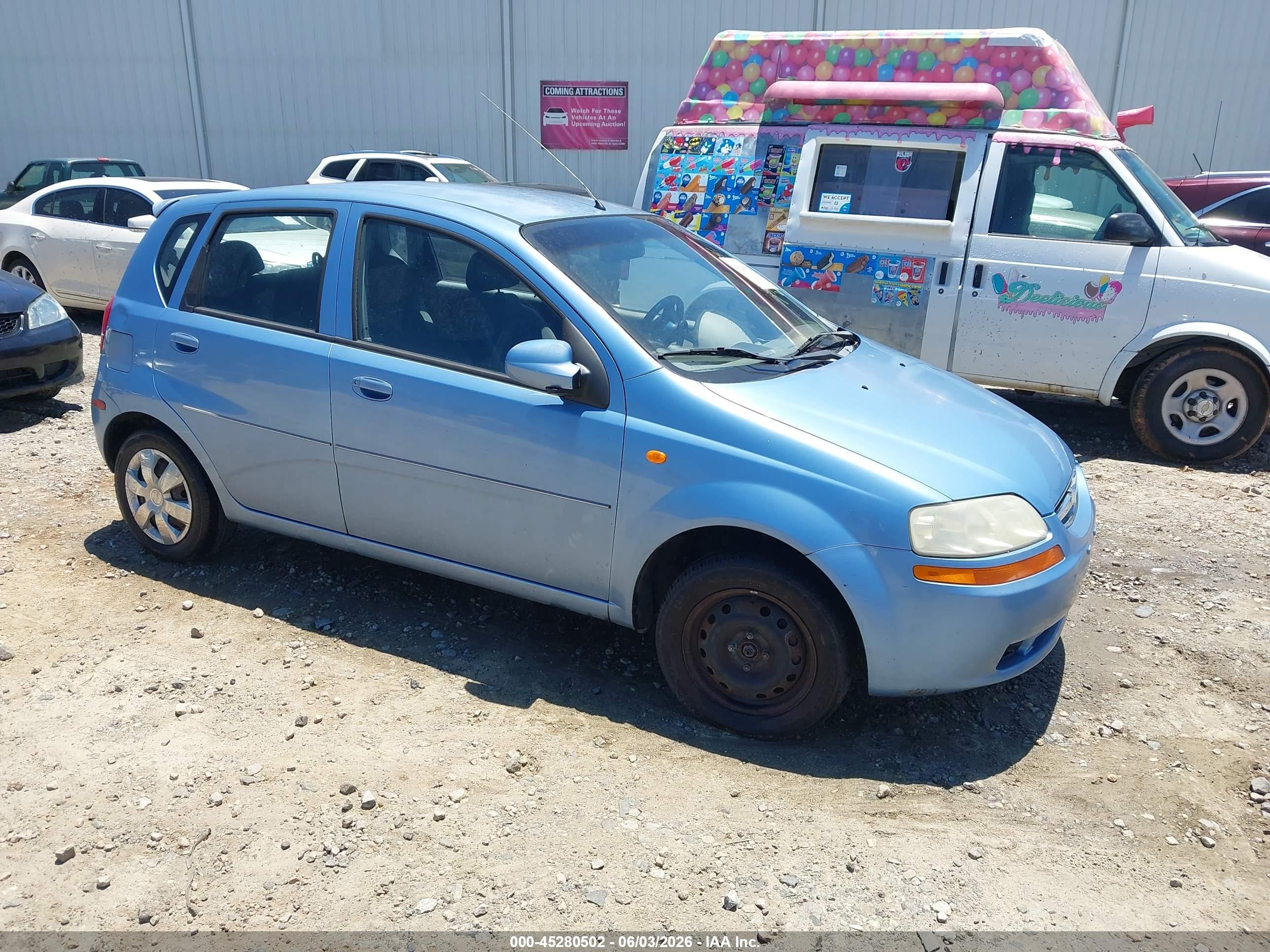 2004 Chevrolet Aveo Blue vin: KL1TD626X4B230684