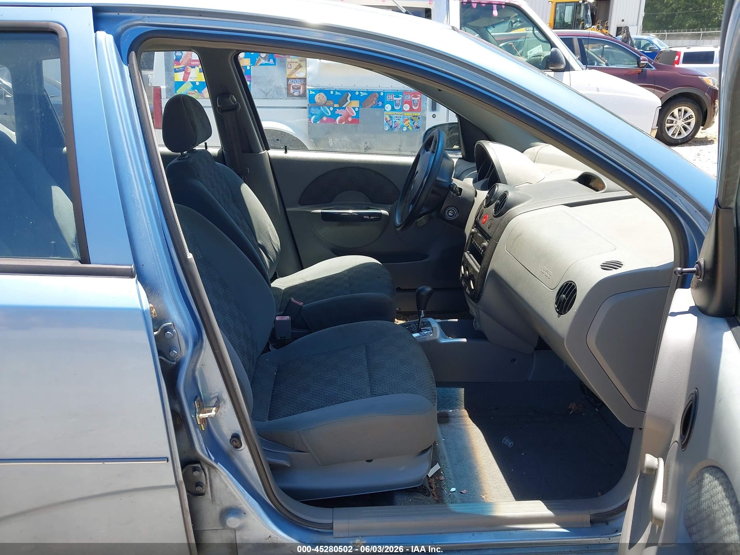 2004 Chevrolet Aveo Blue vin: KL1TD626X4B230684
