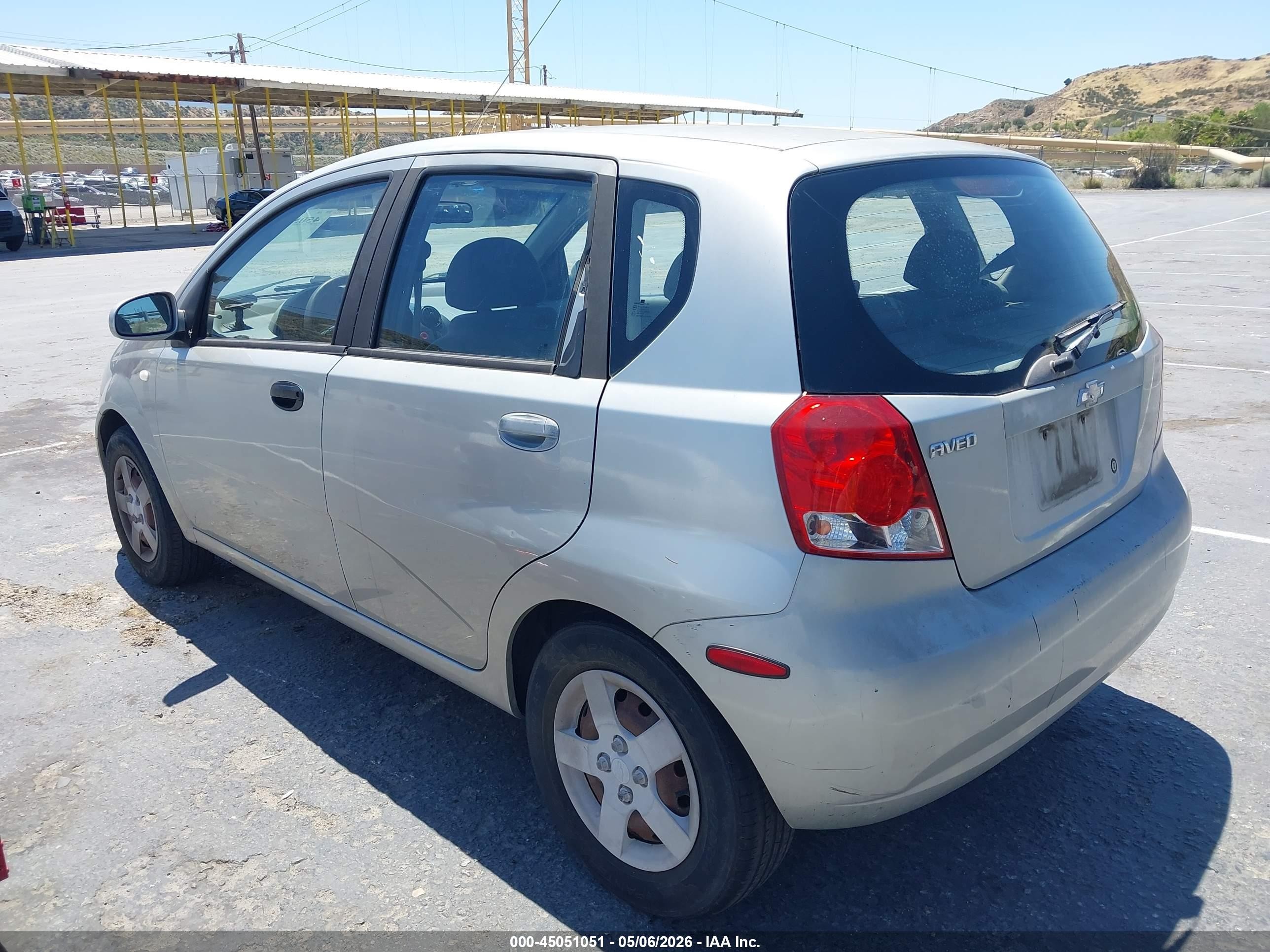 2005 Chevrolet Aveo Special Value Серый vin: KL1TD626X5B380716