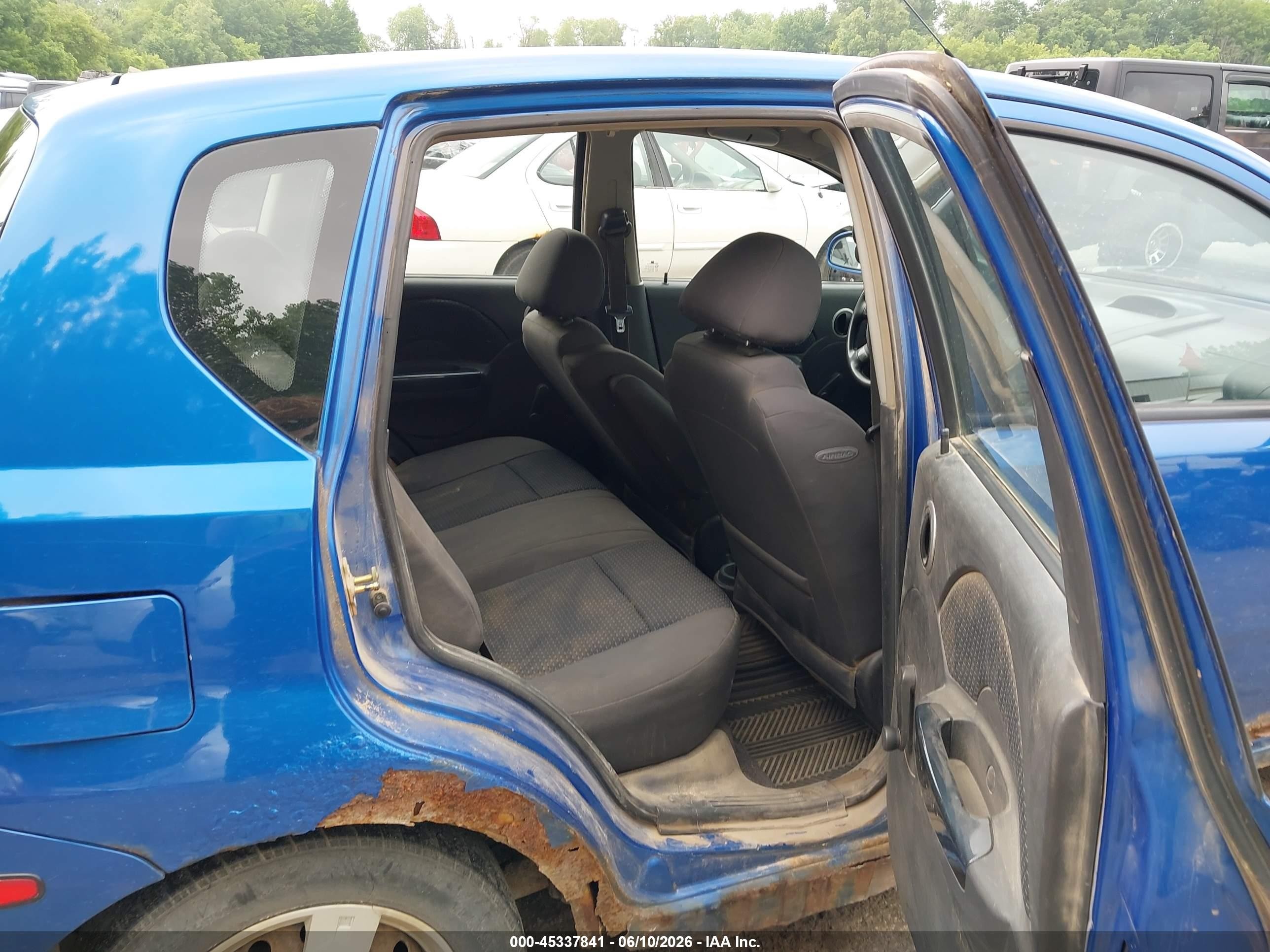 2007 Chevrolet Aveo Svm Blue vin: KL1TD66607B751993