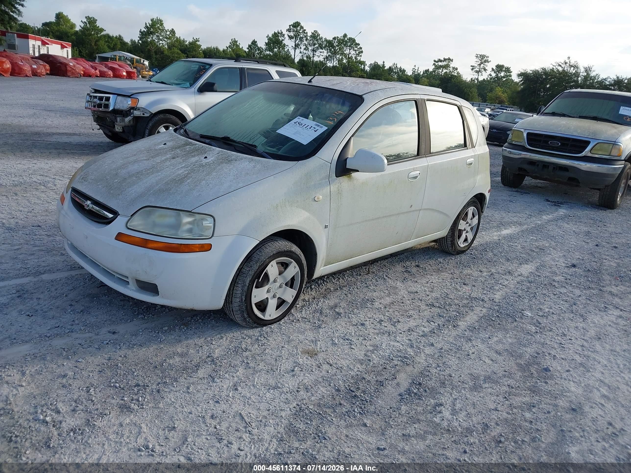 2008 Chevrolet Aveo Svm Белый vin: KL1TD66608B066832