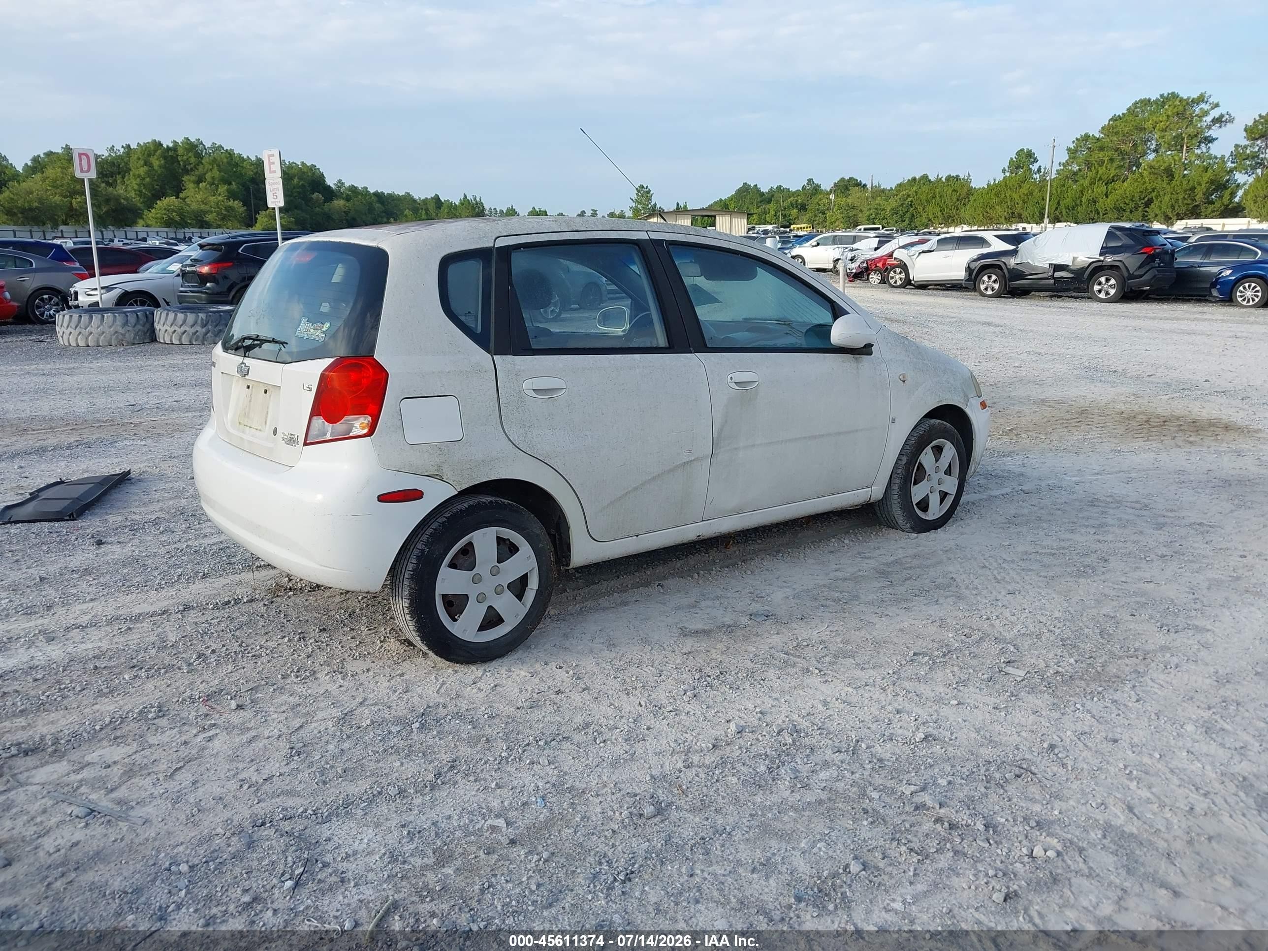 2008 Chevrolet Aveo Svm Белый vin: KL1TD66608B066832