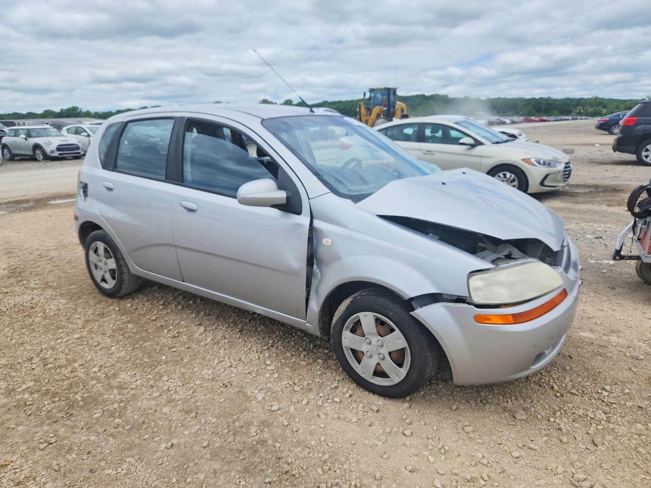 2008 Chevrolet Aveo Base Silver vin: KL1TD66608B164176