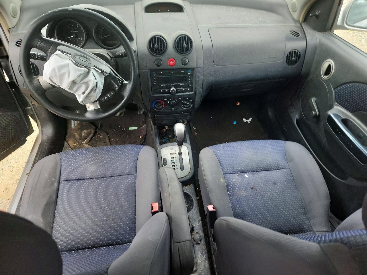 2008 Chevrolet Aveo Base Silver vin: KL1TD66608B164176