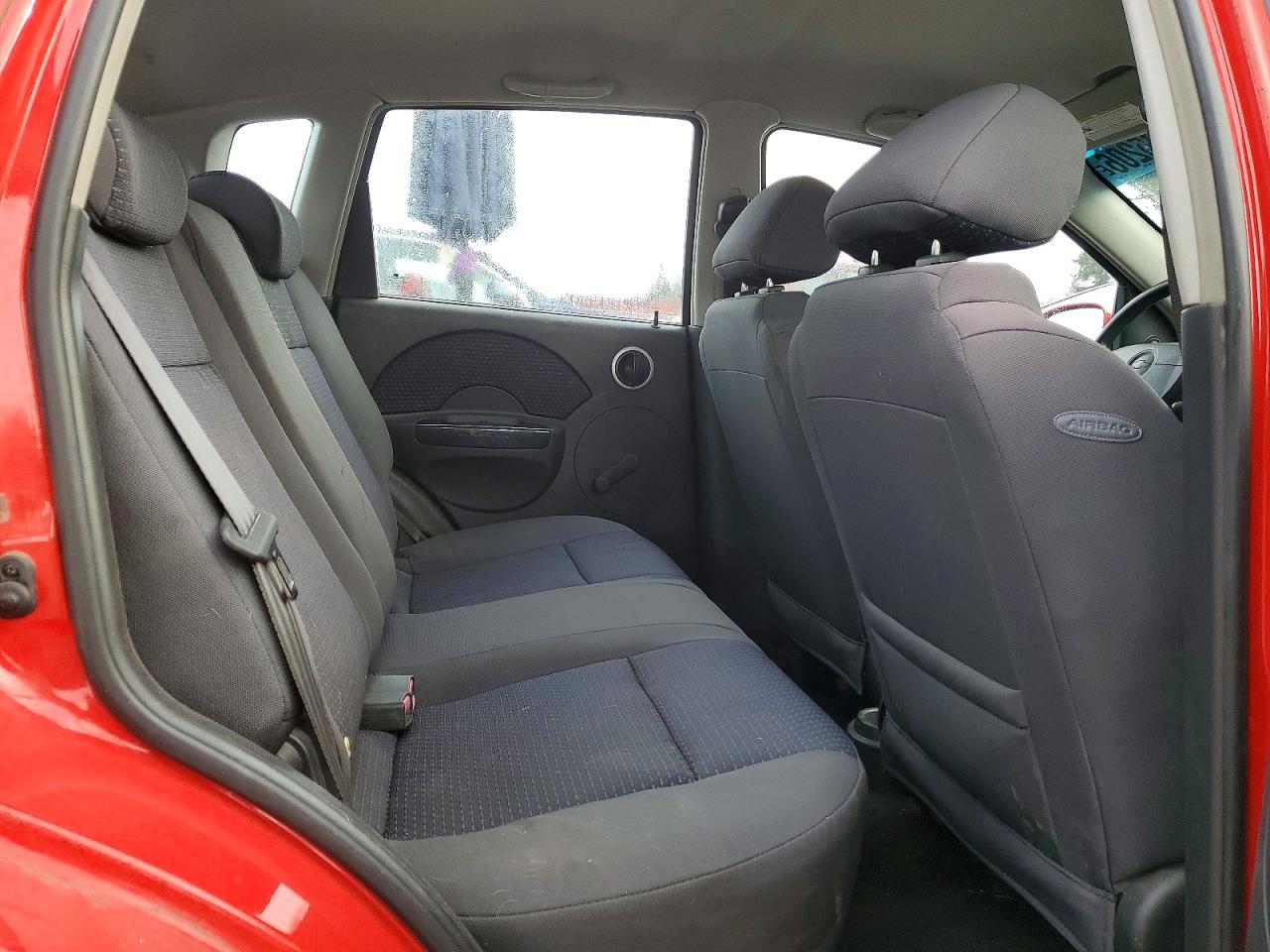 2007 Chevrolet Aveo Base Red vin: KL1TD66627B794263