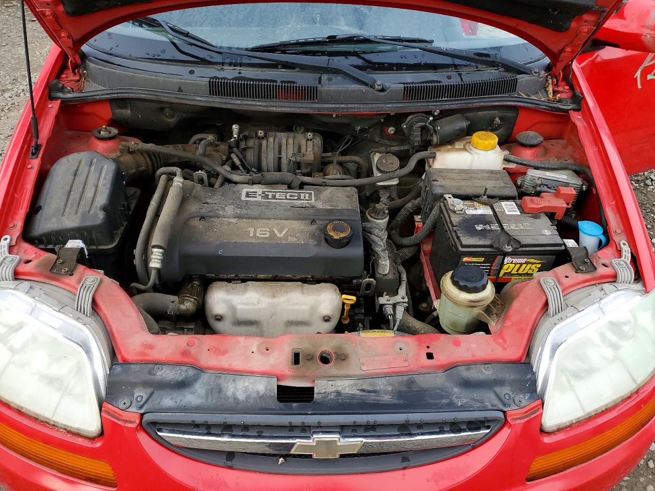 2007 Chevrolet Aveo Base Red vin: KL1TD66627B794263