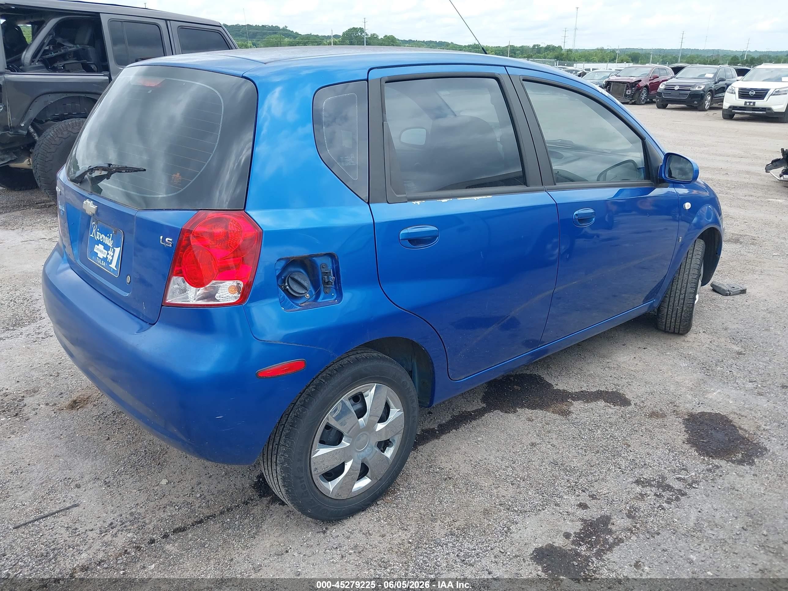2008 Chevrolet Aveo 5 Ls Синий vin: KL1TD66628B255157