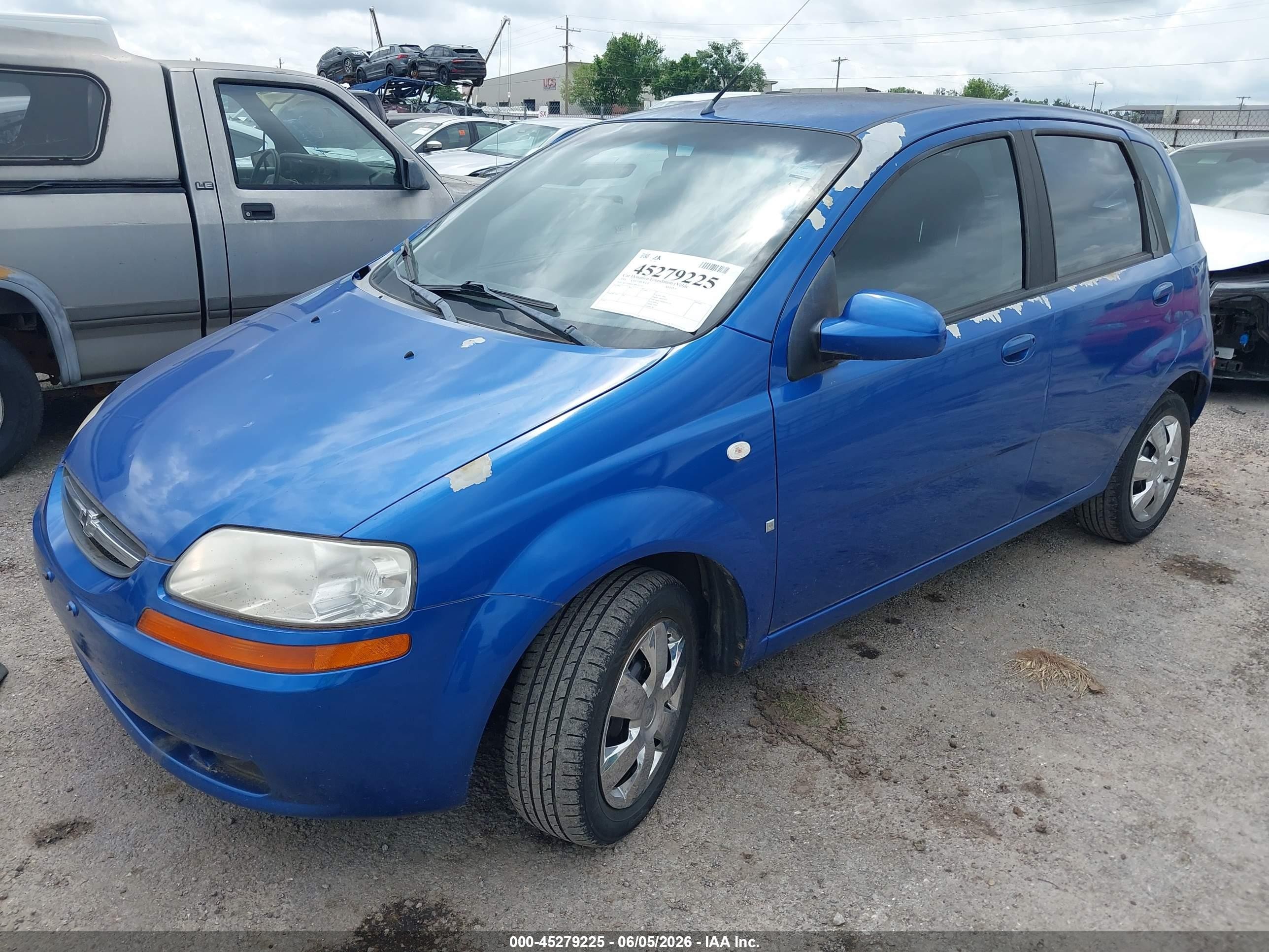 2008 Chevrolet Aveo 5 Ls Синий vin: KL1TD66628B255157