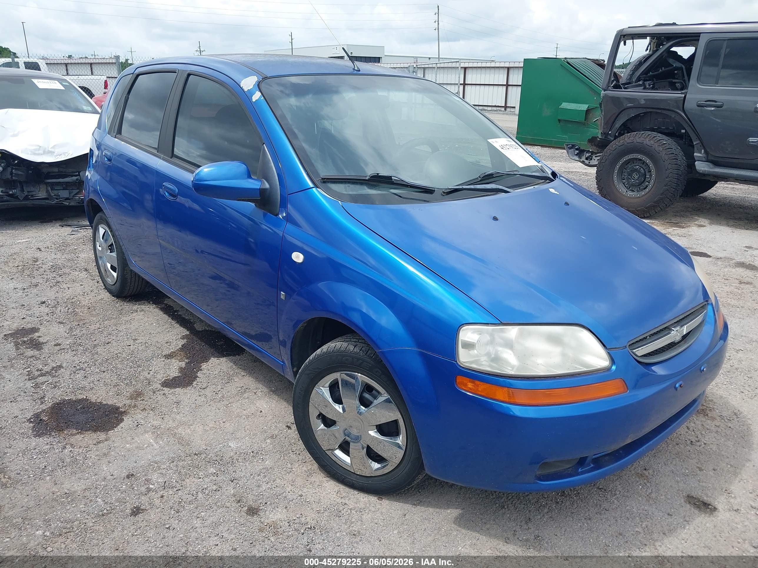 2008 Chevrolet Aveo 5 Ls Синий vin: KL1TD66628B255157