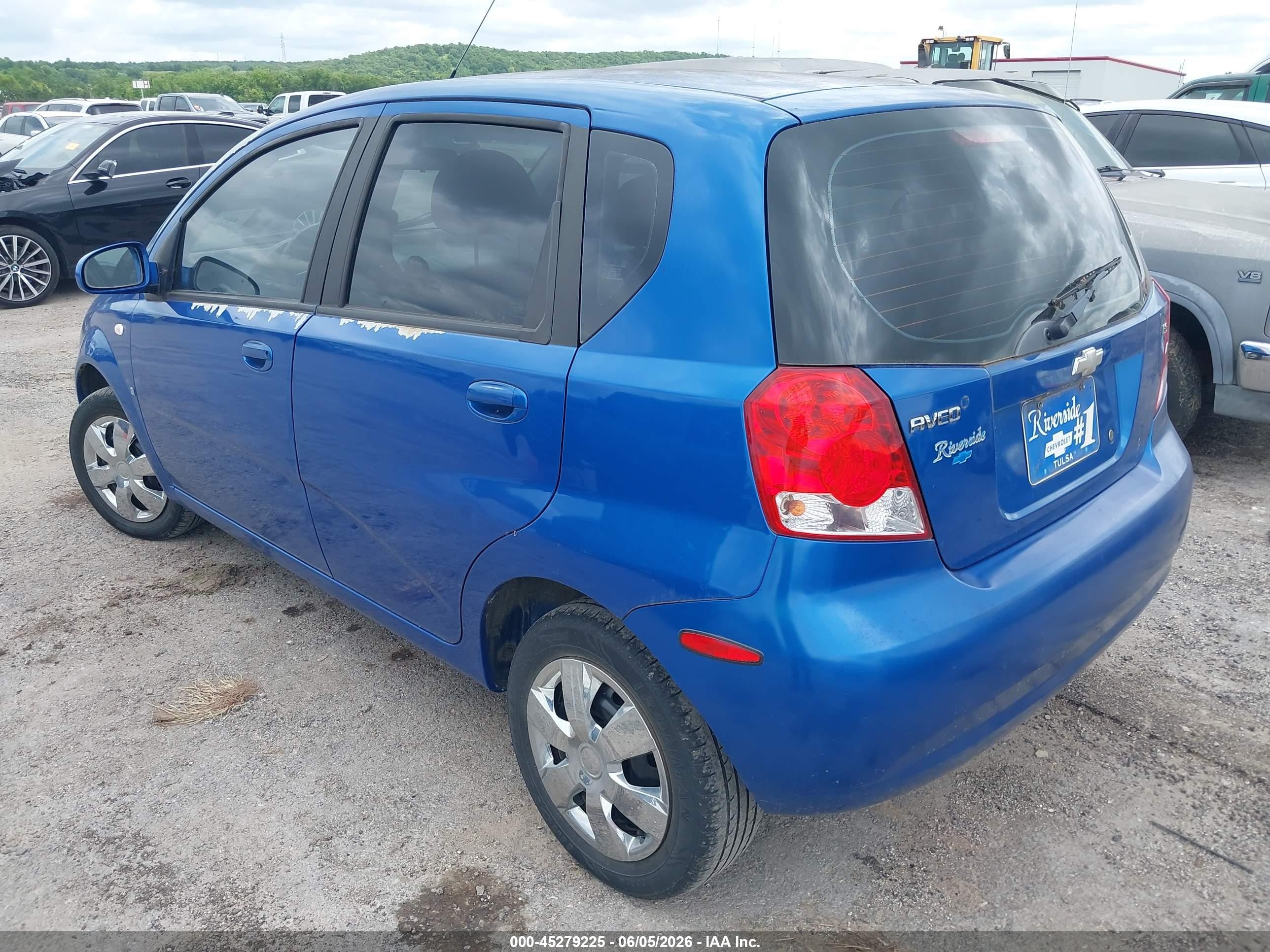 2008 Chevrolet Aveo 5 Ls Синий vin: KL1TD66628B255157