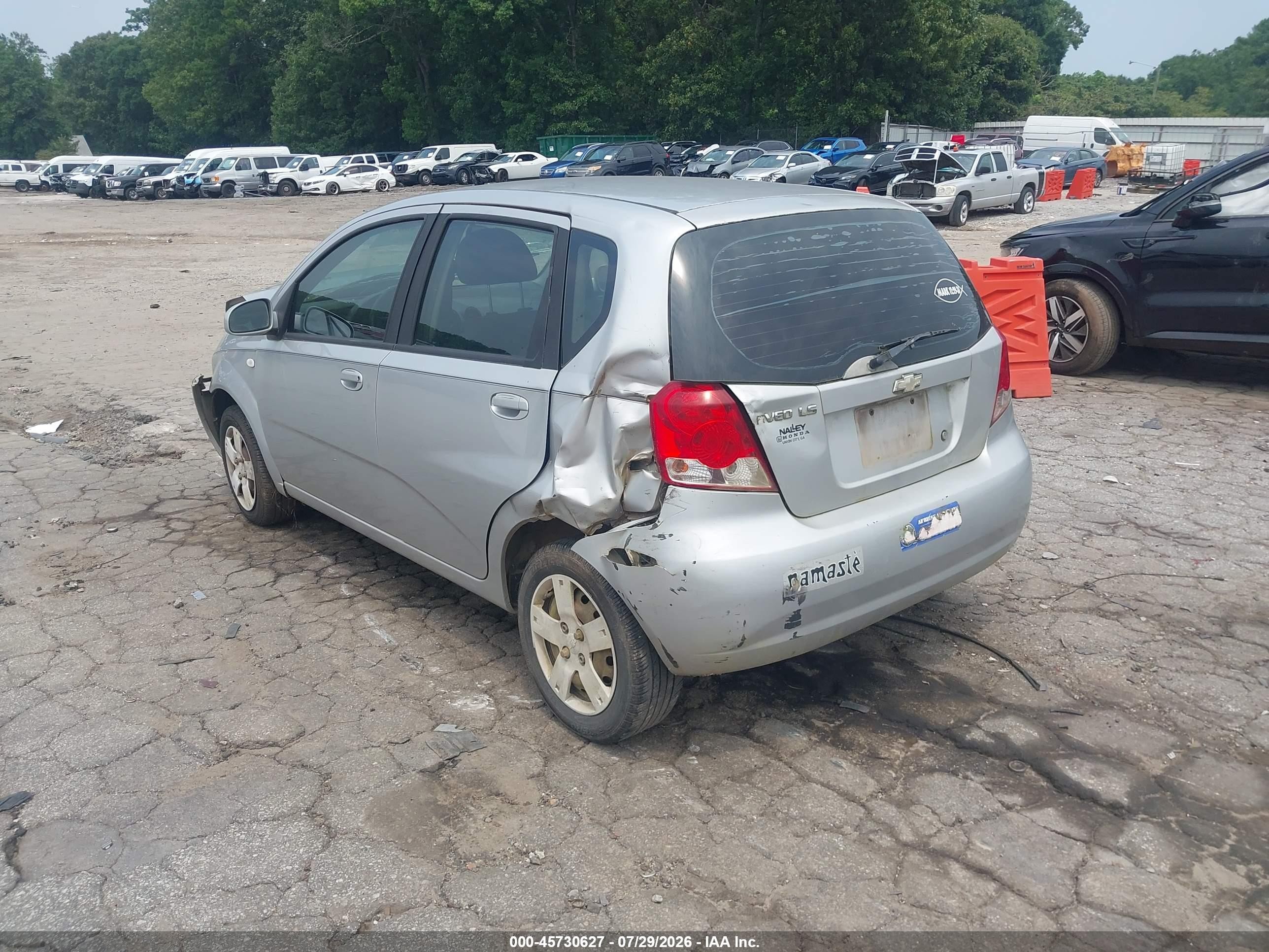 2006 Chevrolet Aveo Ls Silver vin: KL1TD66636B666418