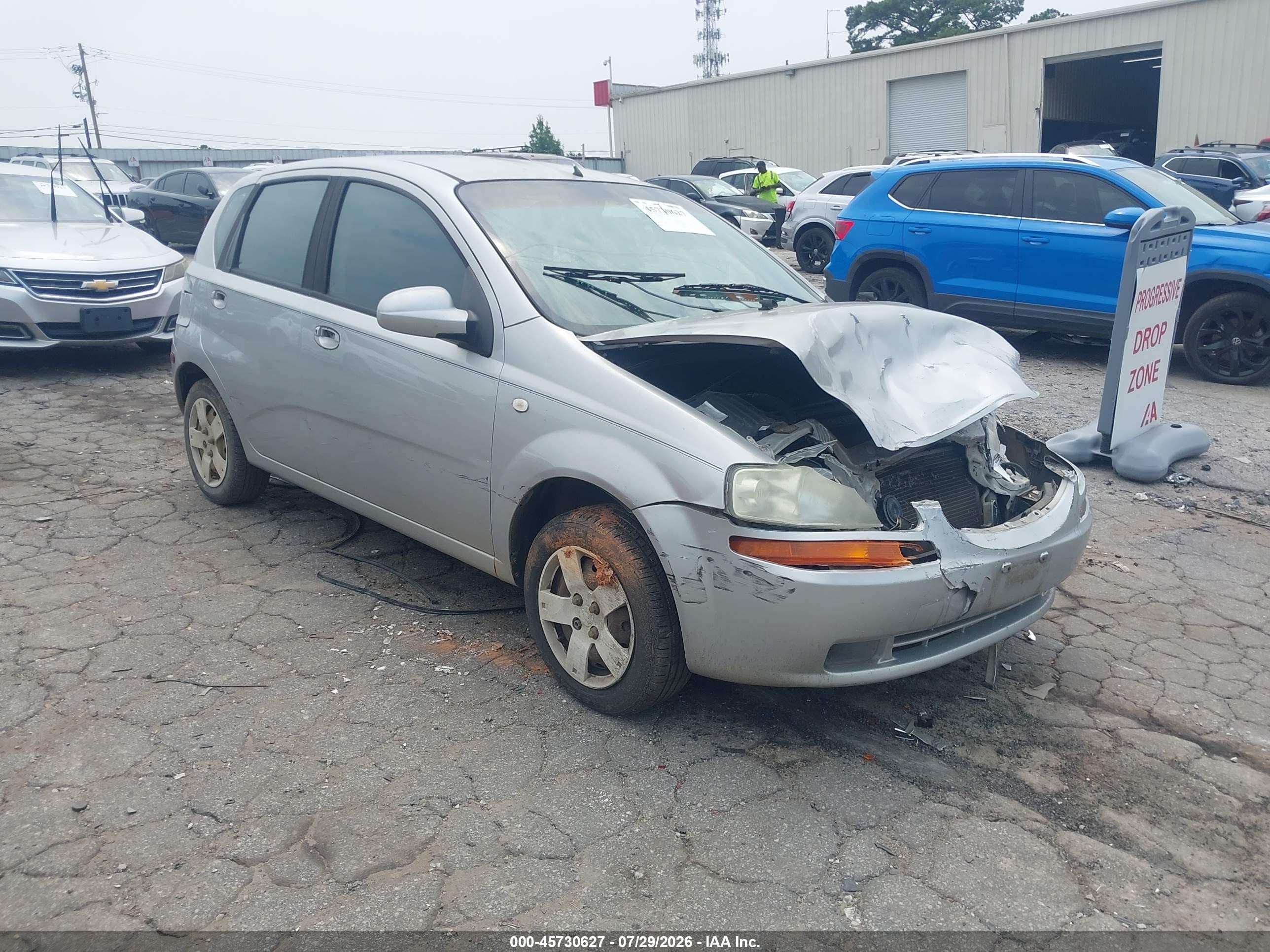 2006 Chevrolet Aveo Ls Silver vin: KL1TD66636B666418