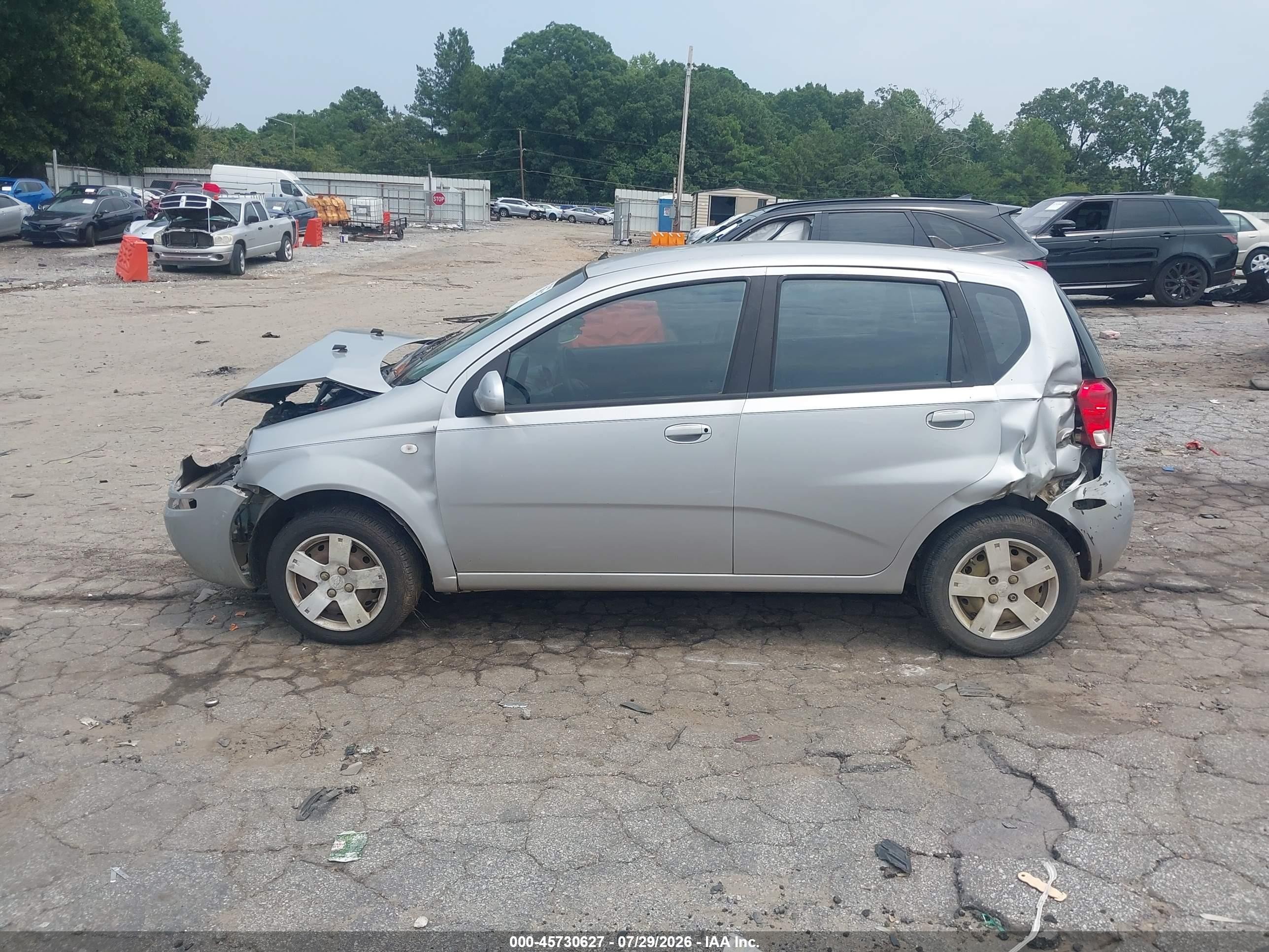 2006 Chevrolet Aveo Ls Silver vin: KL1TD66636B666418