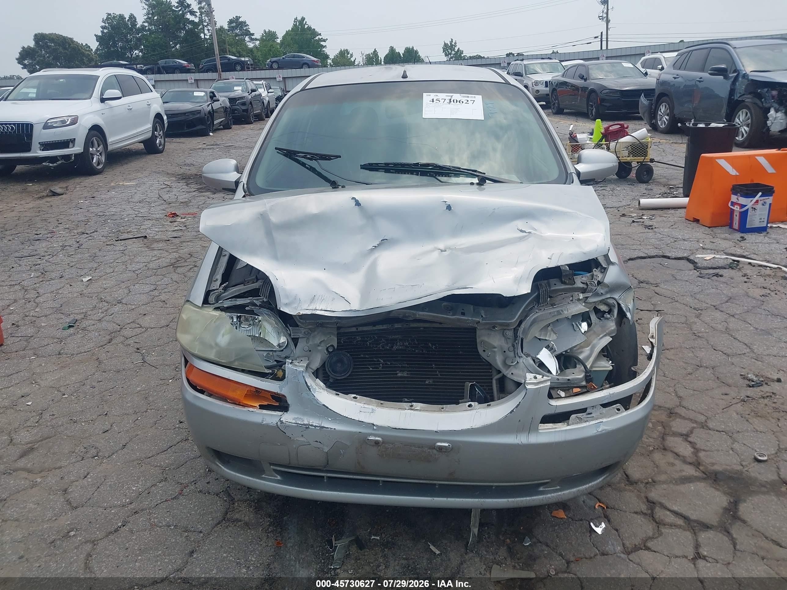 2006 Chevrolet Aveo Ls Silver vin: KL1TD66636B666418