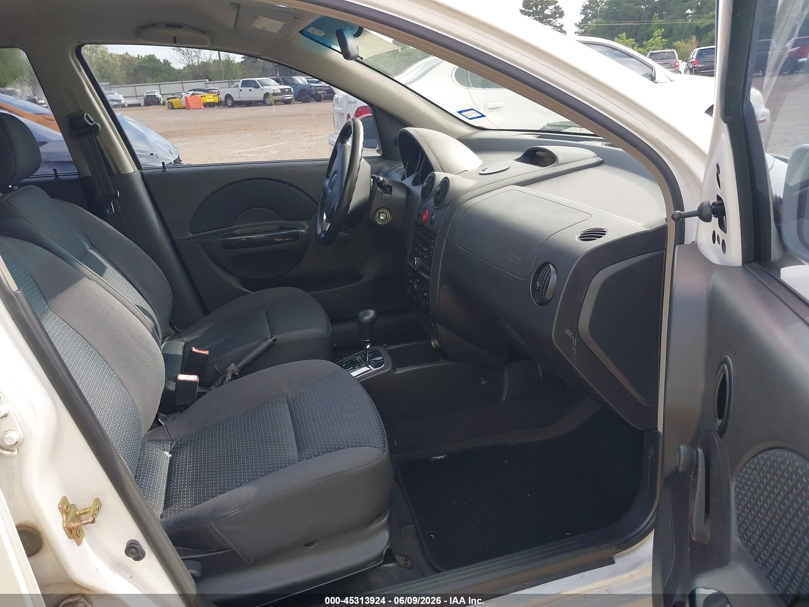 2006 Chevrolet Aveo Ls White vin: KL1TD66636B669769