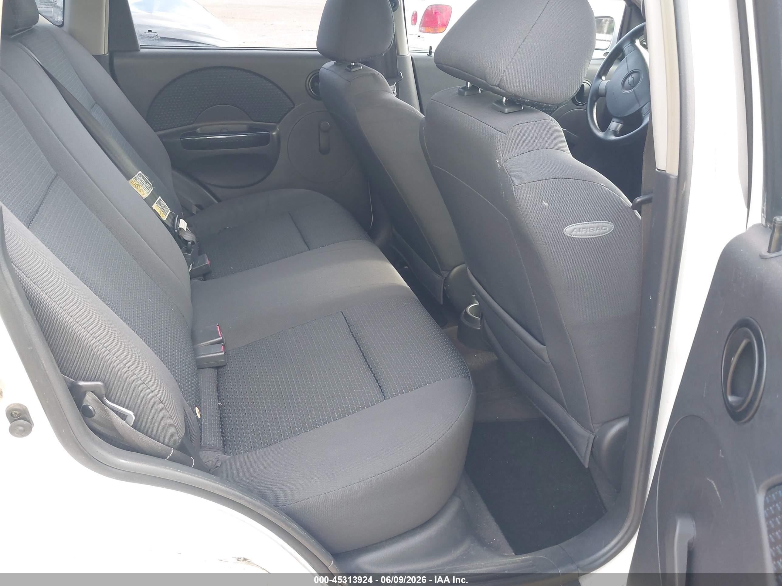 2006 Chevrolet Aveo Ls White vin: KL1TD66636B669769