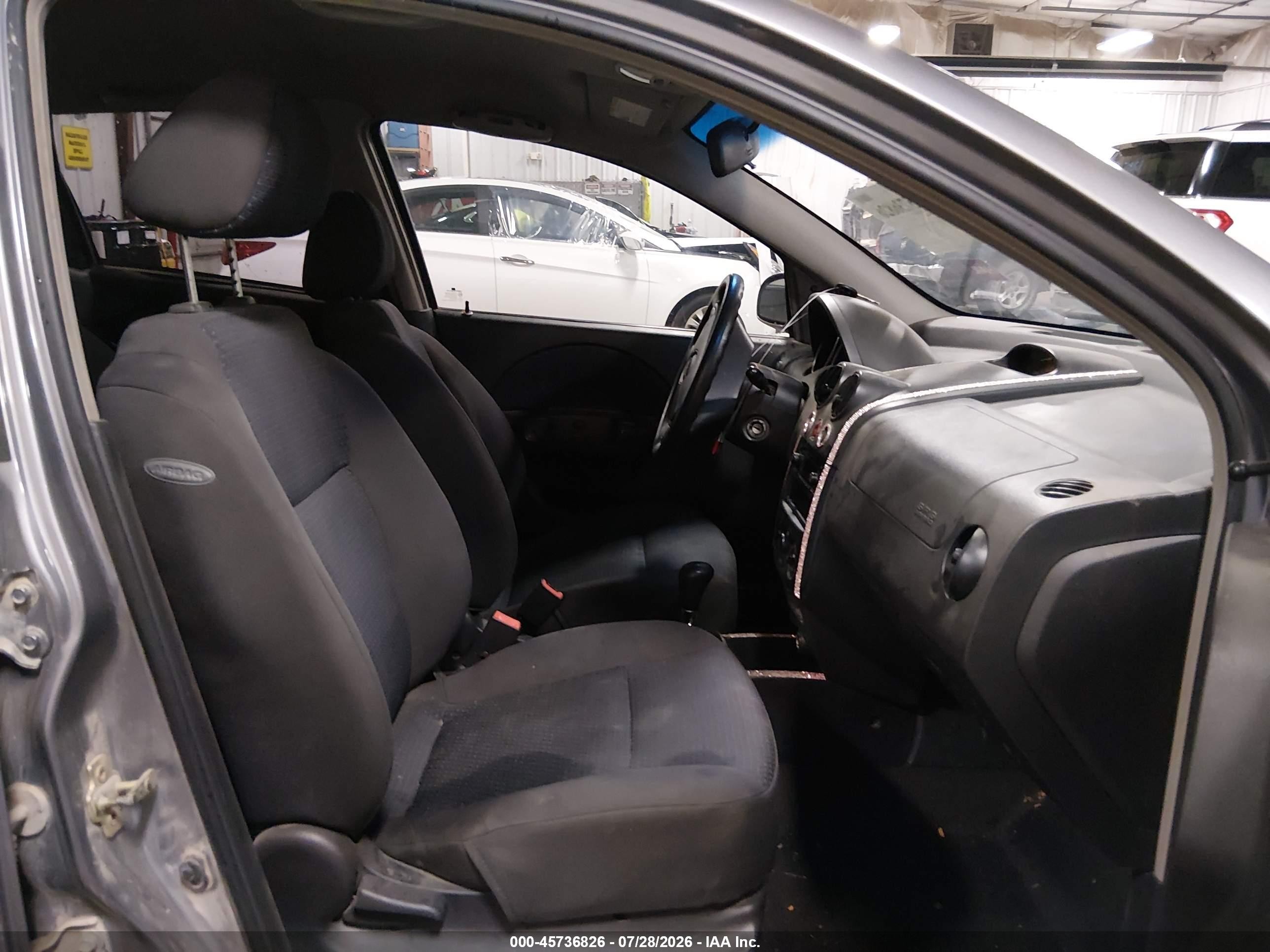 2006 Chevrolet Aveo Ls Gray vin: KL1TD66646B531934