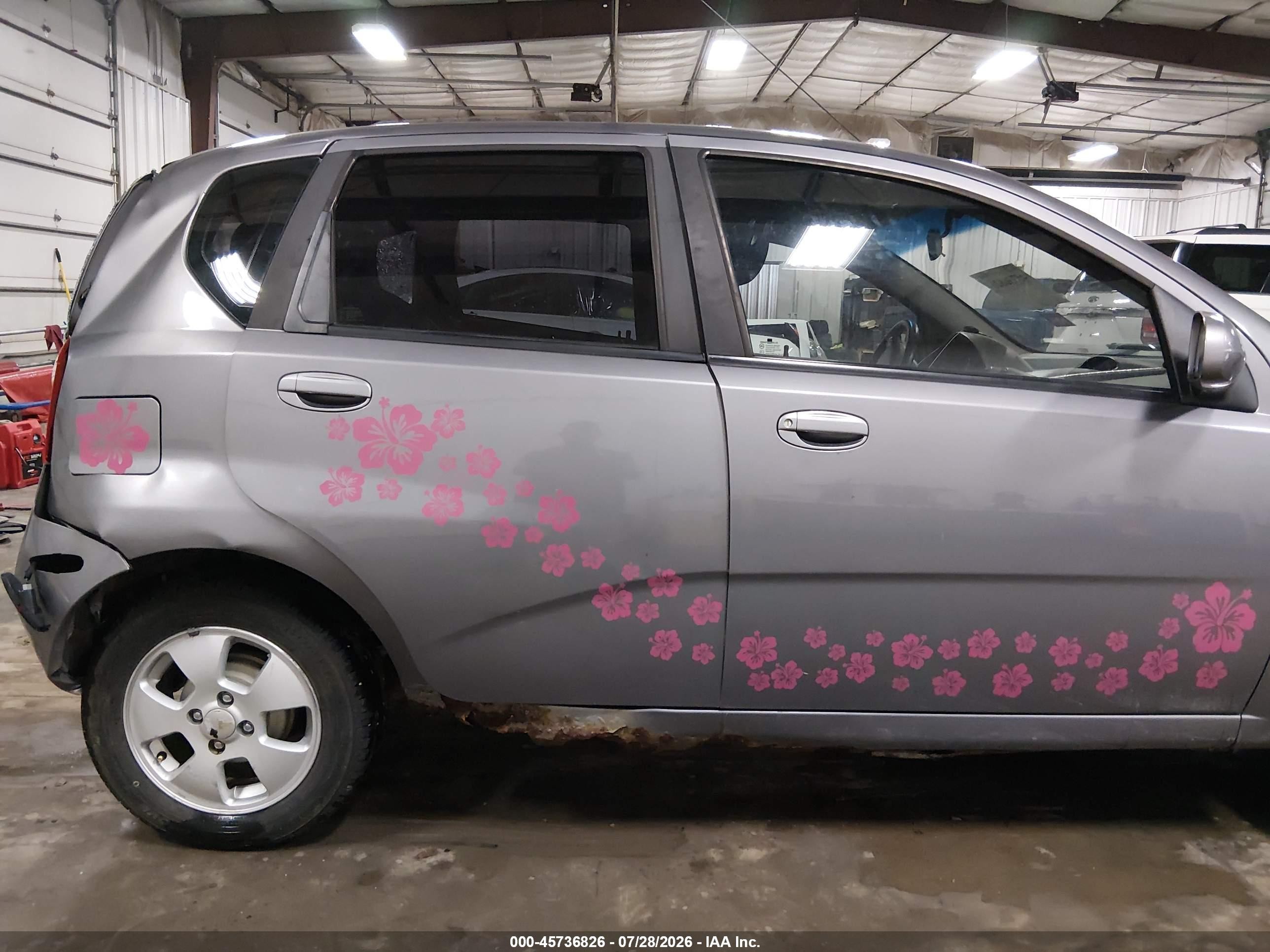 2006 Chevrolet Aveo Ls Gray vin: KL1TD66646B531934
