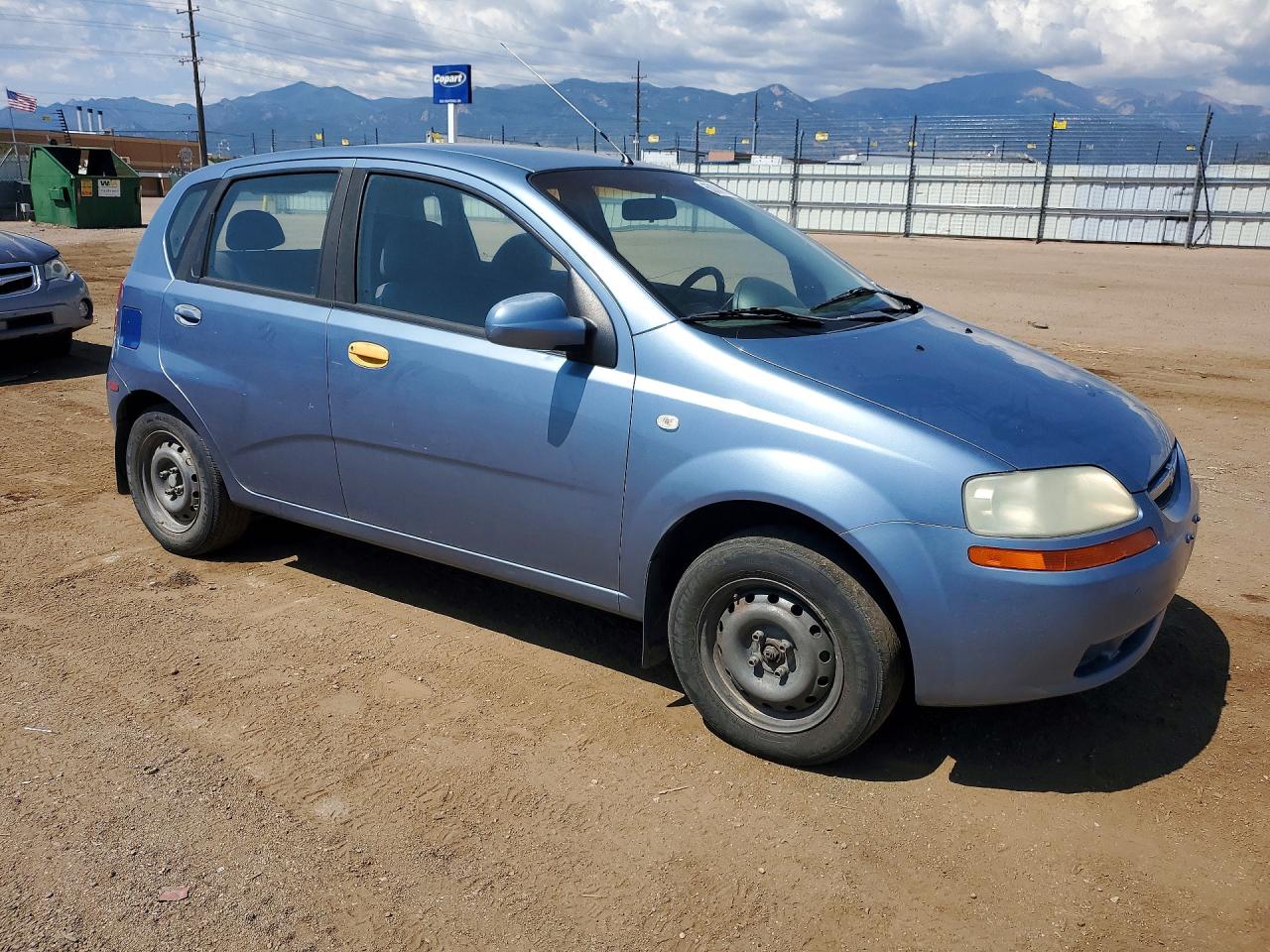2006 Chevrolet Aveo Blue vin: KL1TD66646B651717