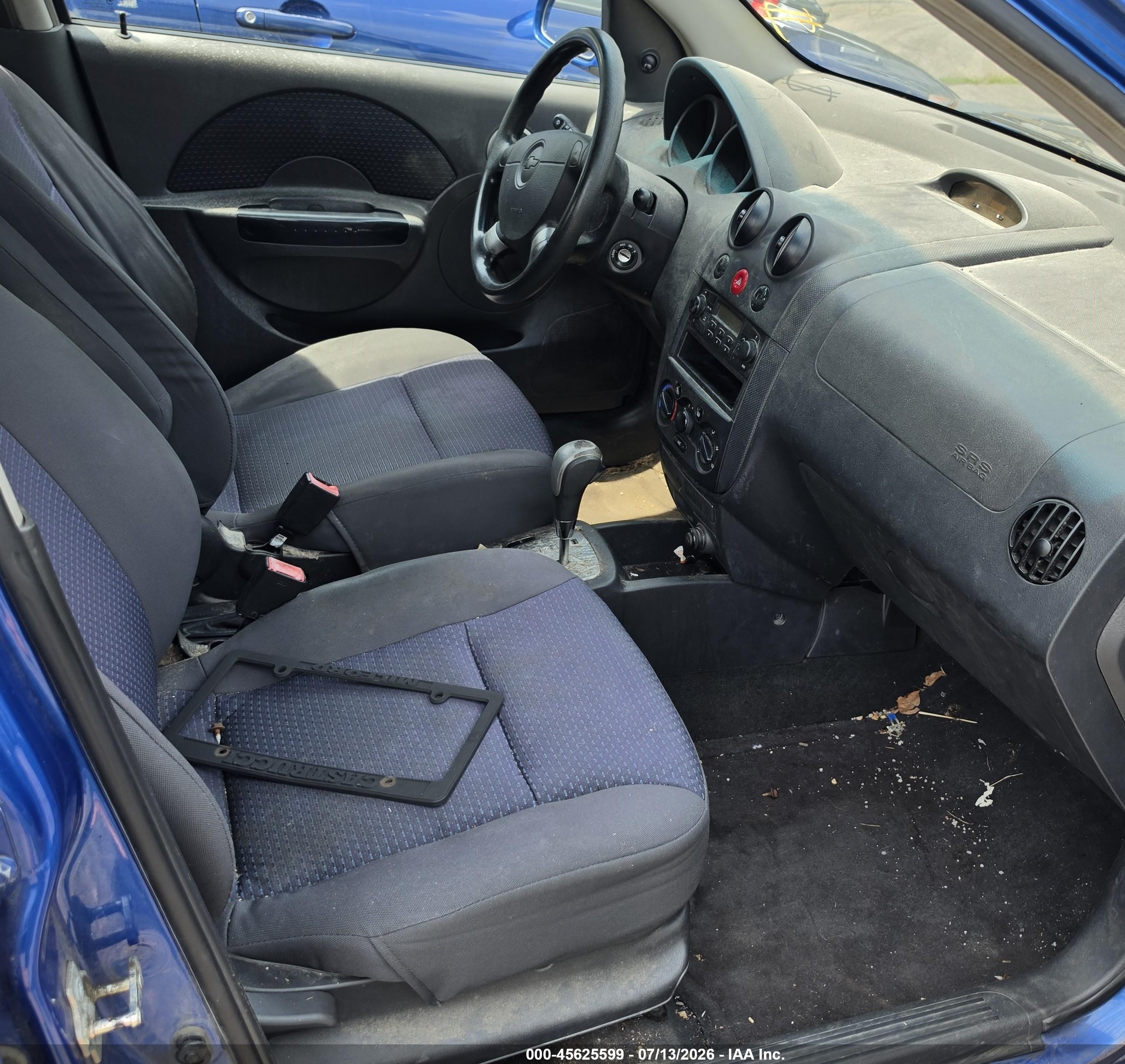 2008 Chevrolet Aveo Svm Blue vin: KL1TD66648B002227