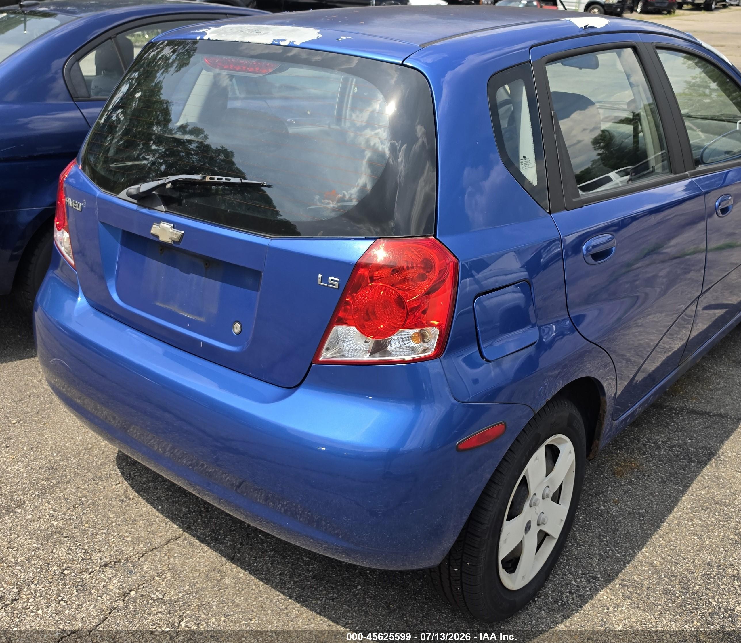 2008 Chevrolet Aveo Svm Blue vin: KL1TD66648B002227