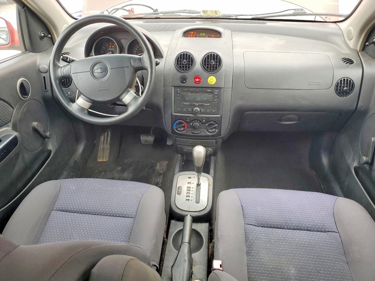 2008 Chevrolet Aveo Base Red vin: KL1TD66648B063044