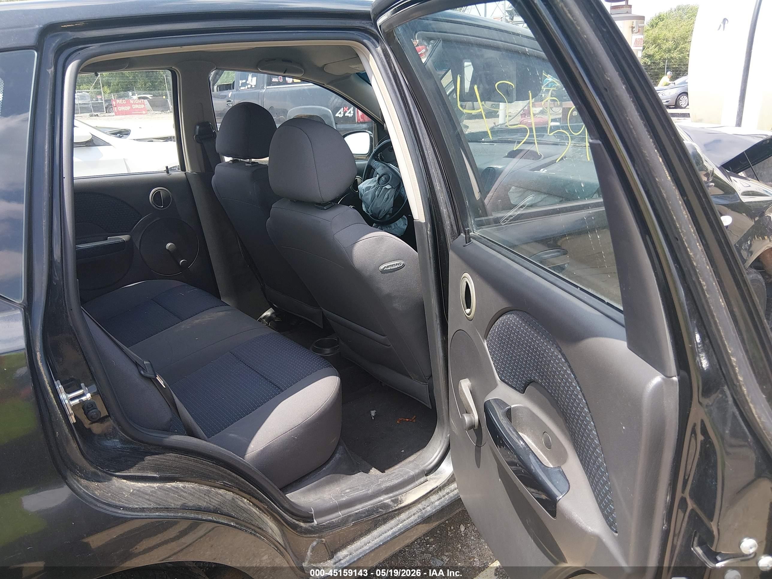 2008 Chevrolet Aveo 5 Ls Black vin: KL1TD66648B219552
