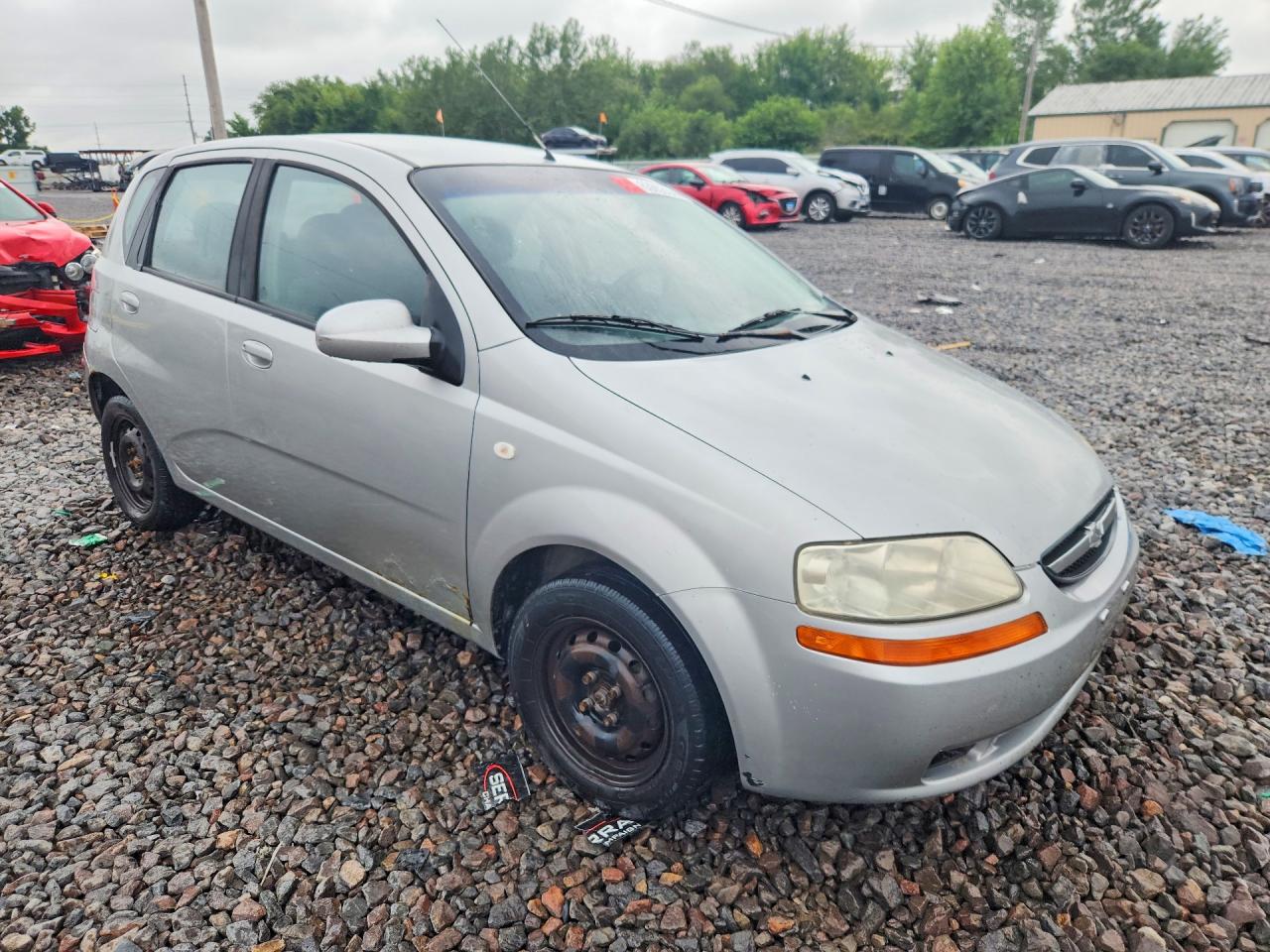 2006 Chevrolet Aveo Base Silver vin: KL1TD66656B560102