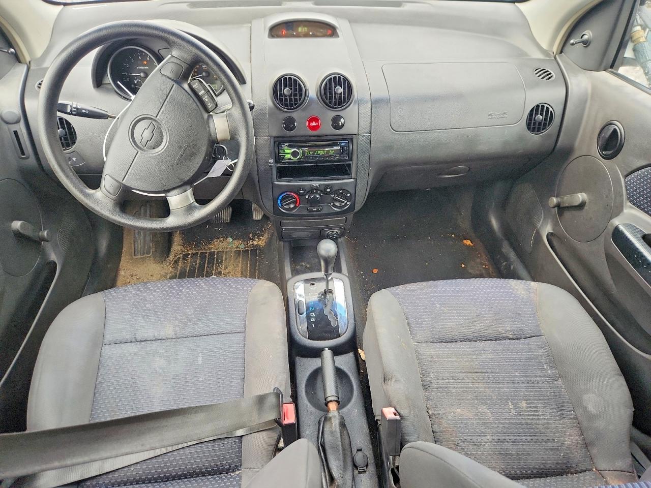 2006 Chevrolet Aveo Base Silver vin: KL1TD66656B560102