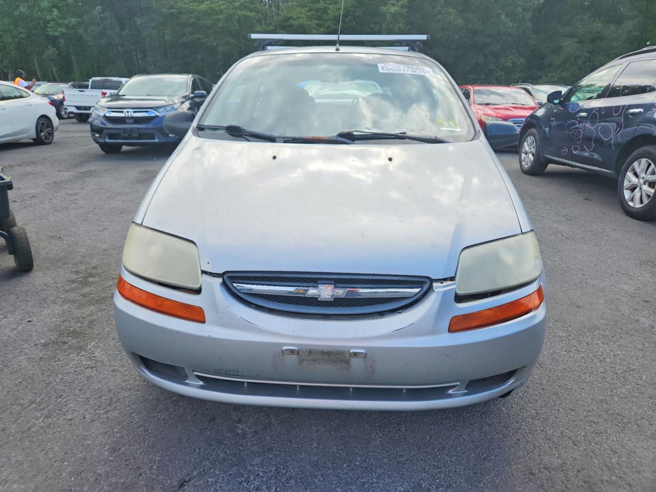 2008 Chevrolet Aveo Base Серебряный vin: KL1TD66678B157760