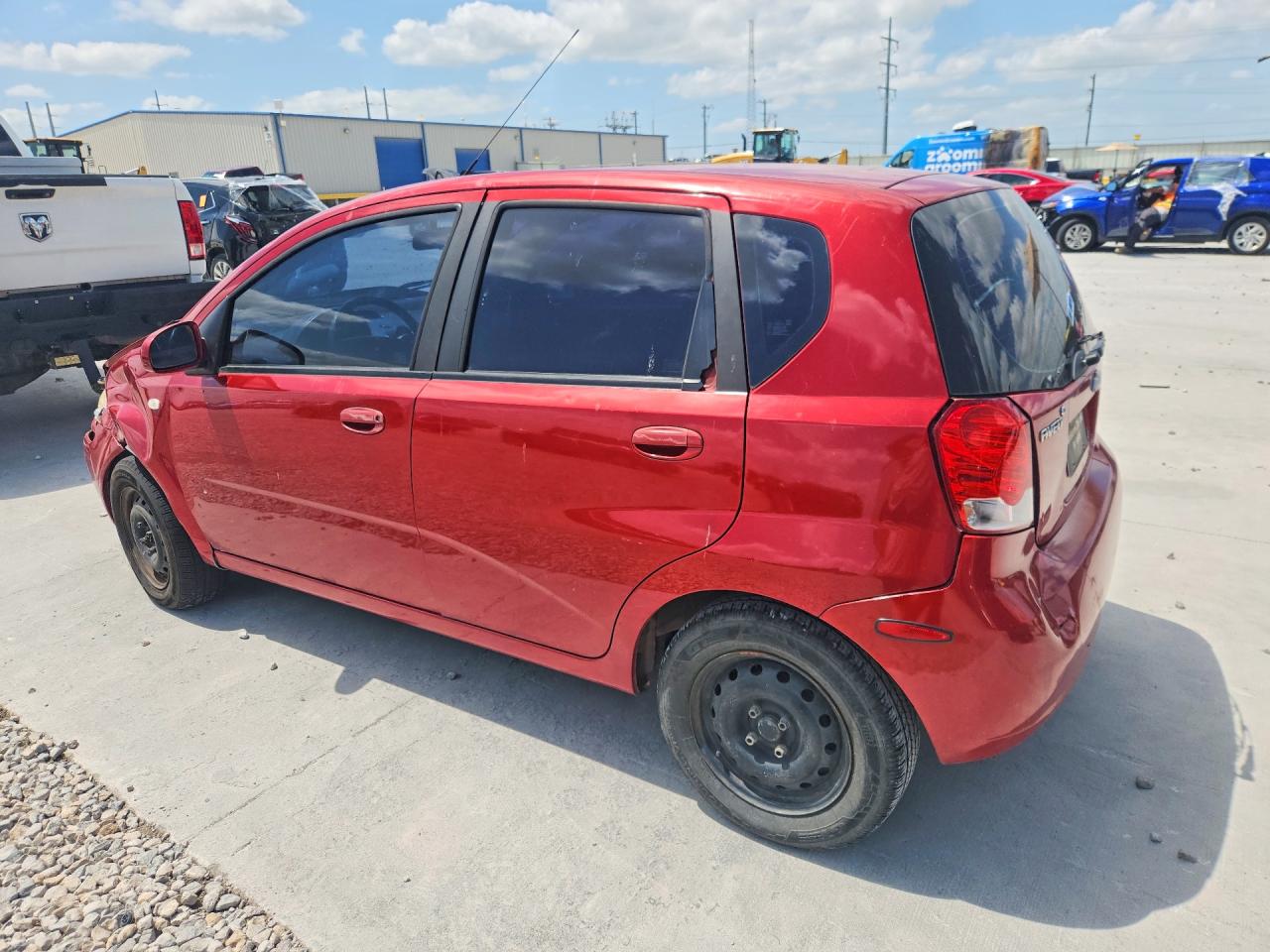 2008 Chevrolet Aveo Base/ls Red vin: KL1TD66678B269779