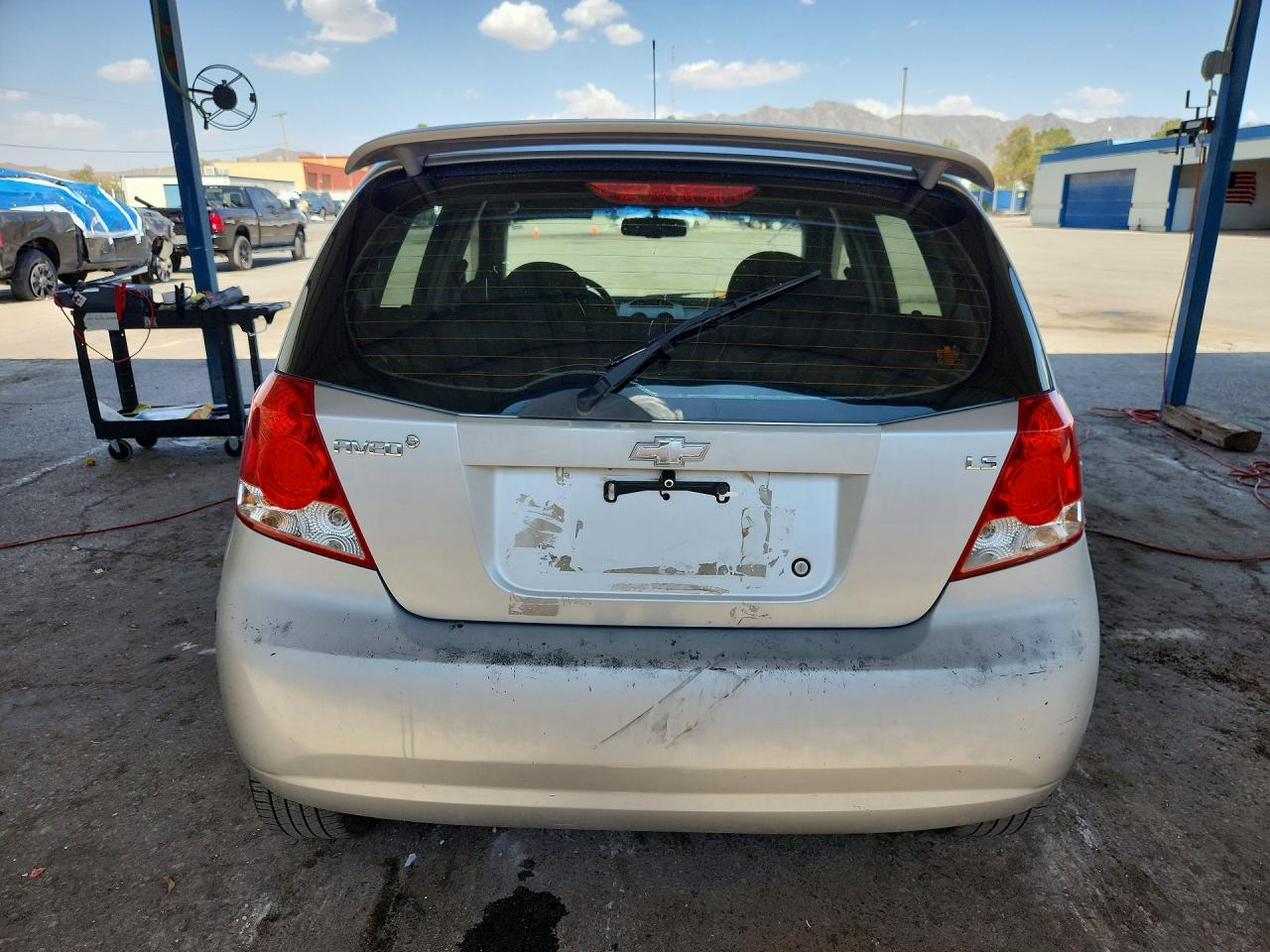 2007 Chevrolet Aveo Base/ls Silver vin: KL1TD66687B706347