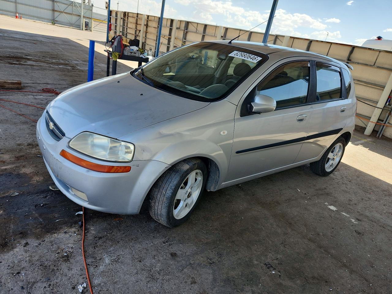 2007 Chevrolet Aveo Base/ls Silver vin: KL1TD66687B706347