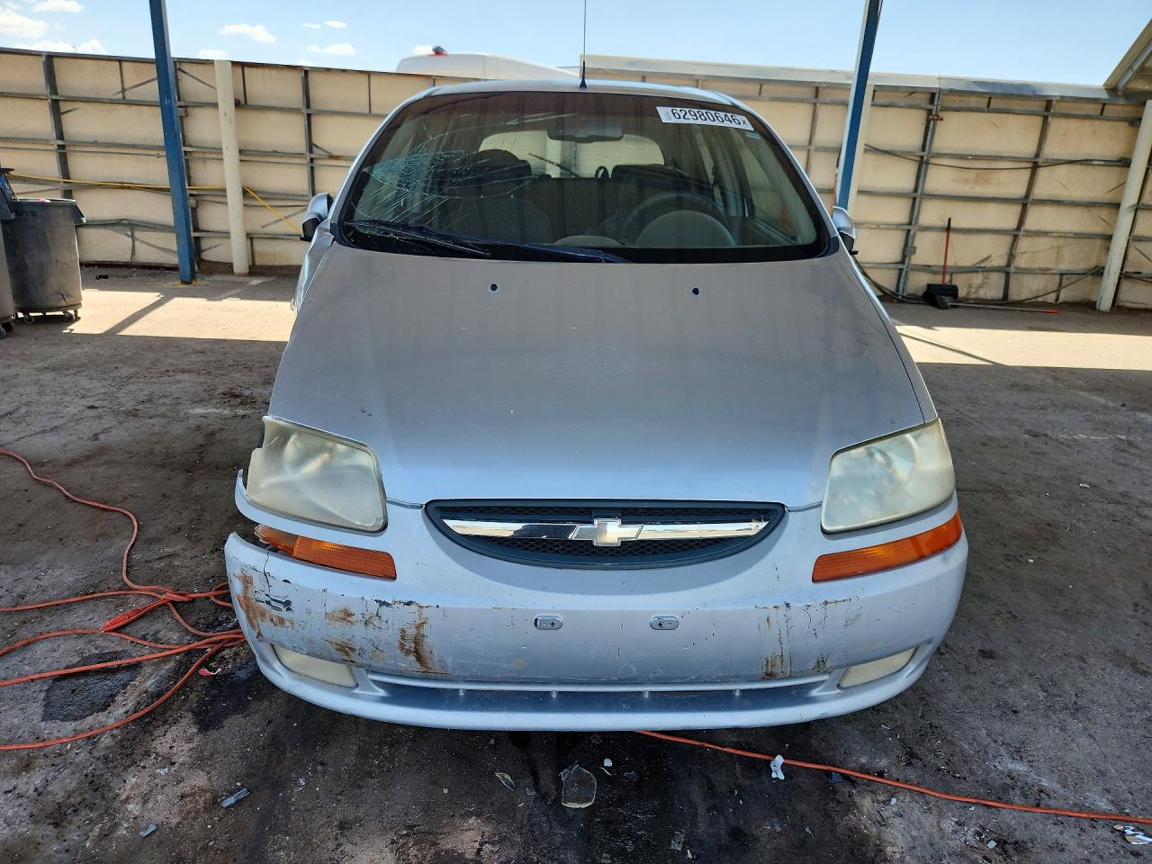 2007 Chevrolet Aveo Base/ls Silver vin: KL1TD66687B706347