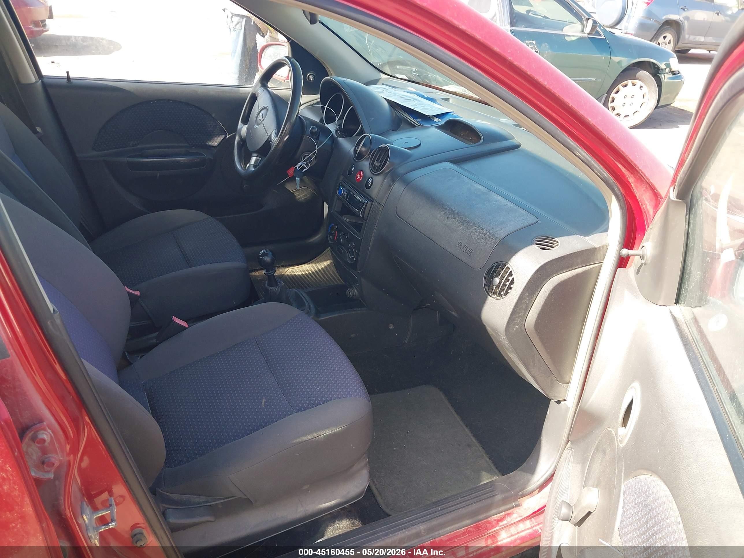 2007 Chevrolet Aveo 5 Special Value Red vin: KL1TD66697B779212