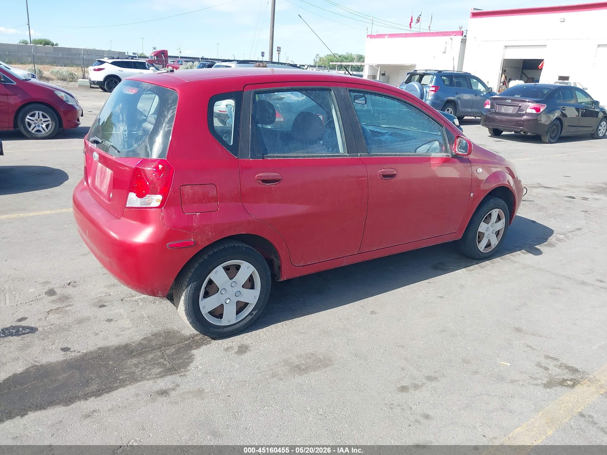 2007 Chevrolet Aveo 5 Special Value Red vin: KL1TD66697B779212