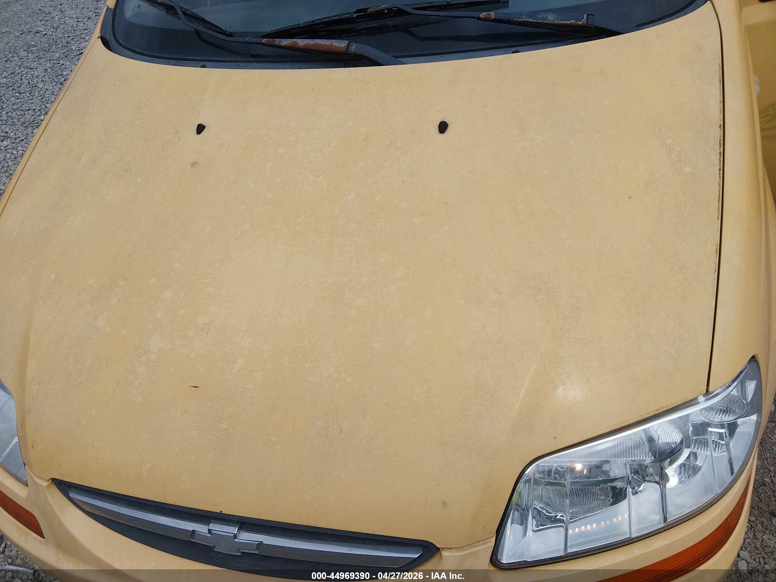 2007 Chevrolet Aveo 5 Ls Yellow vin: KL1TD666X7B721061